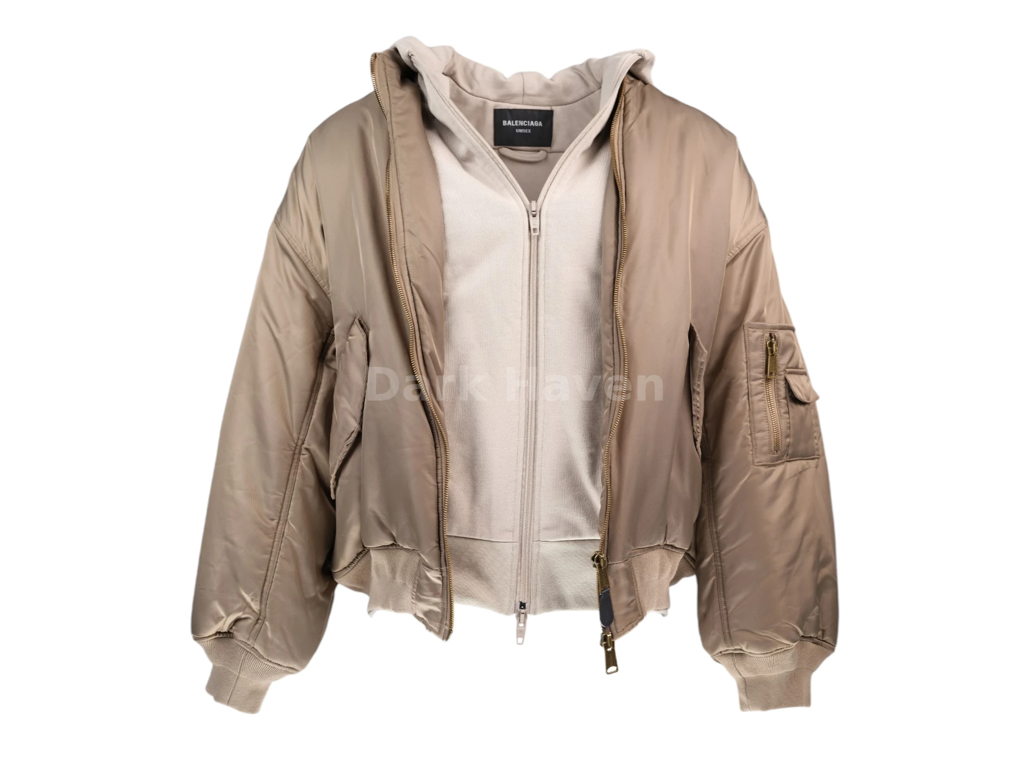 Paris All In Hooded Bomber Jacket