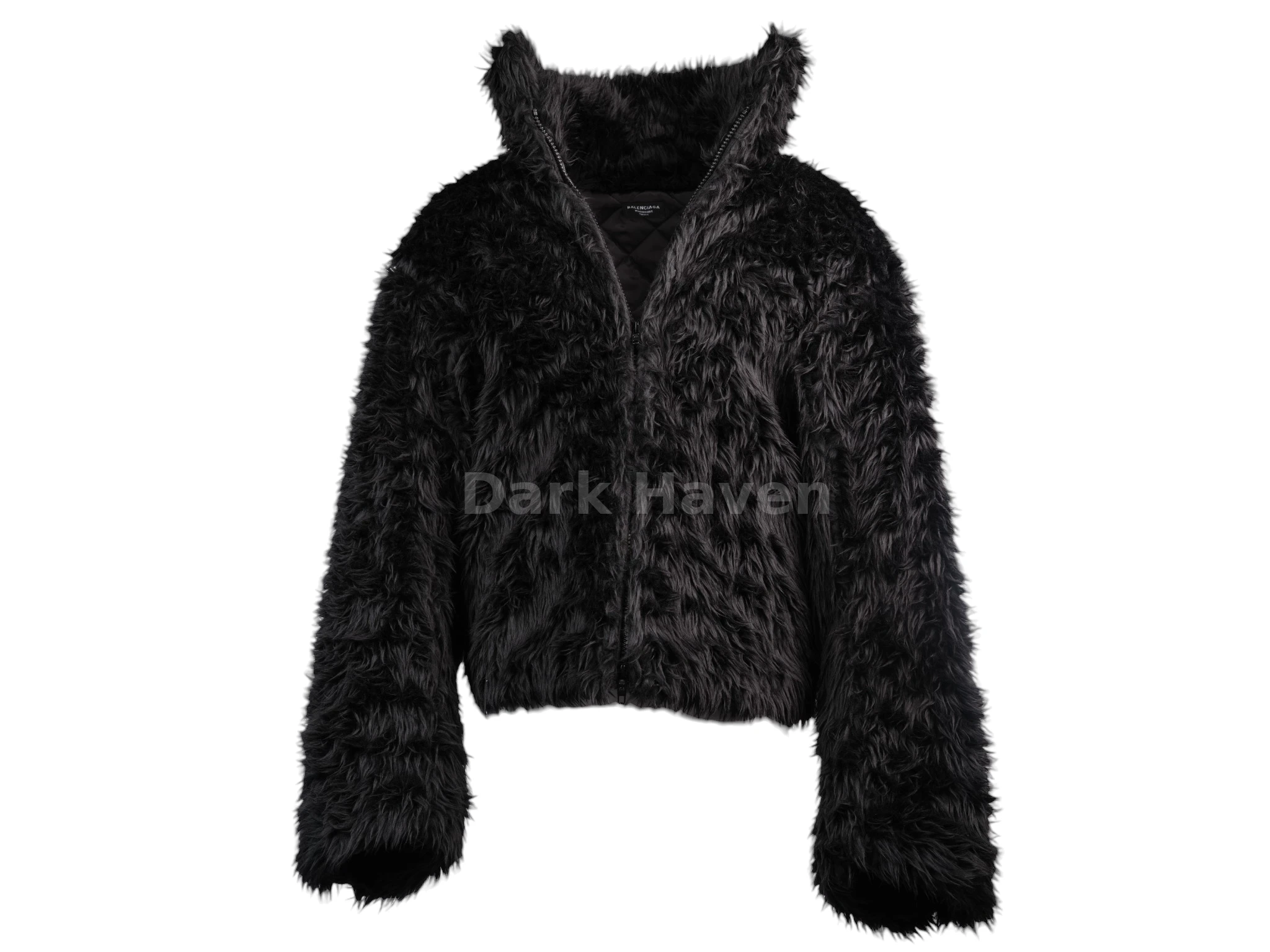 Shaggy Faux-Fur Zip-Up Jacket