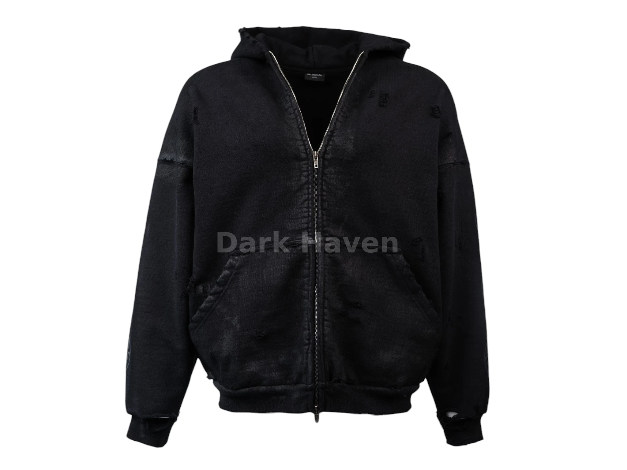 Paris Moon Zip-Up Hoodie