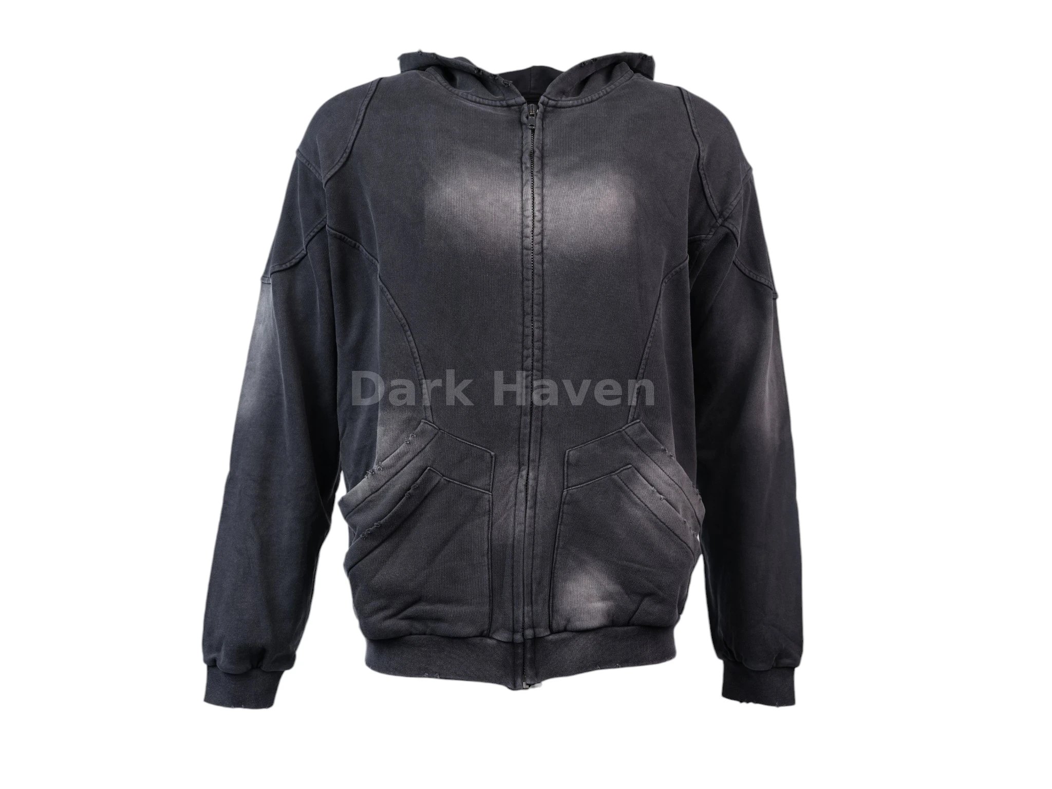 Double Pocket Zip-Up Hoodie