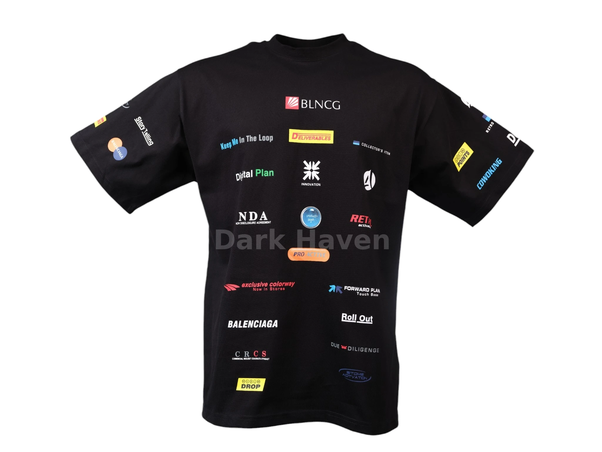 Business T-Shirt in Washed Black