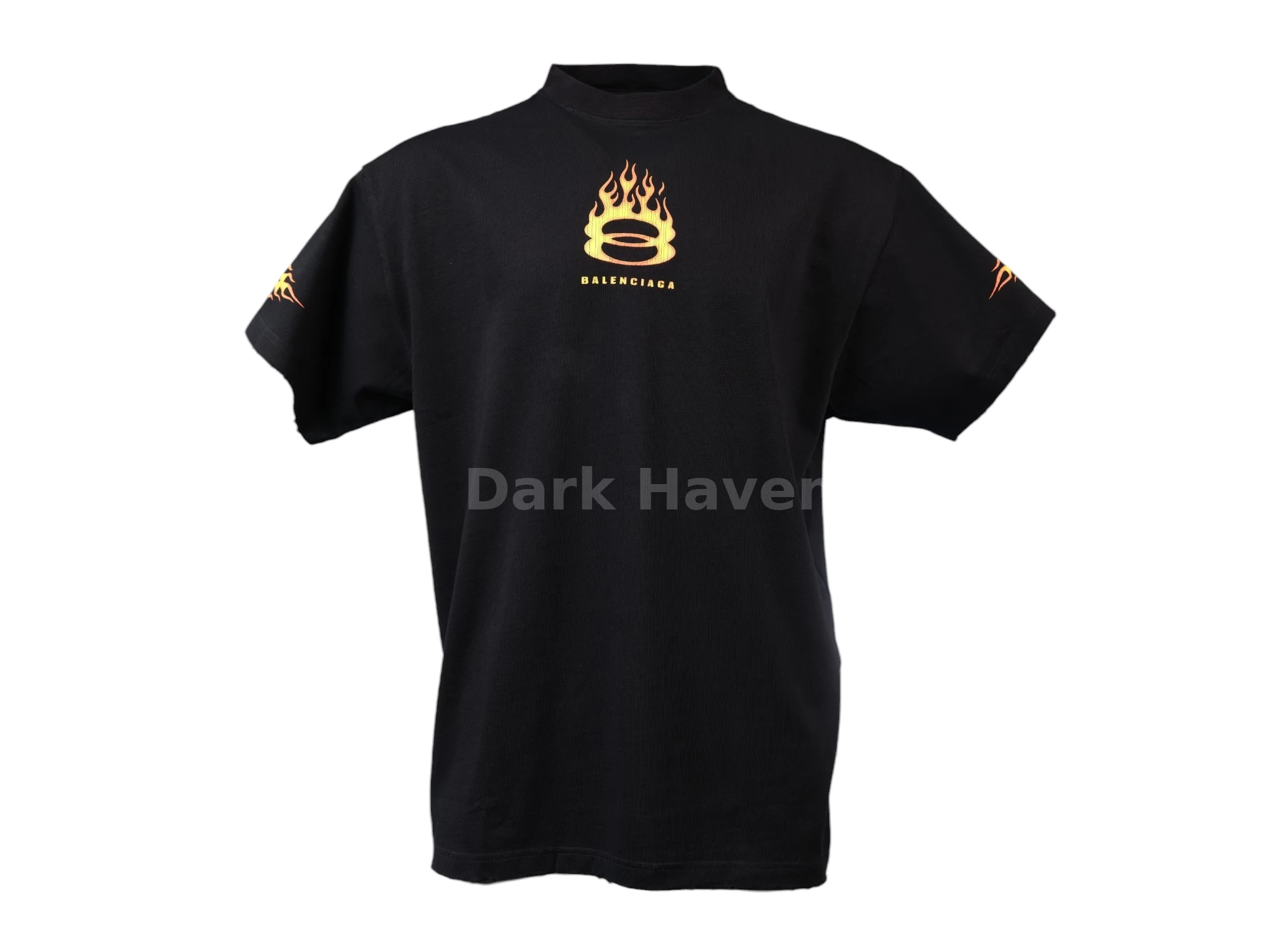 Unisex Burning Unity Oversized T-shirt Black
