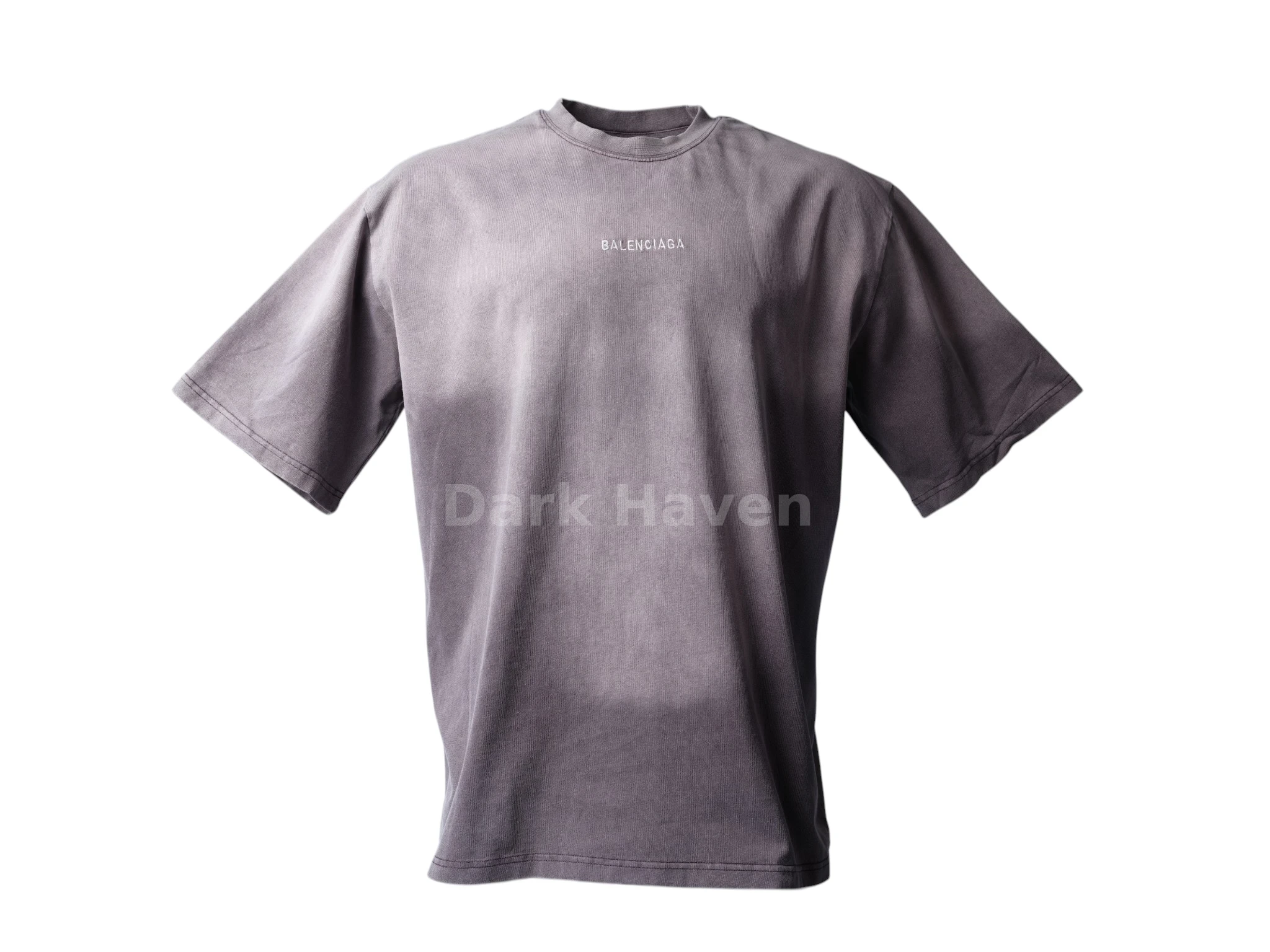 Embroidered Logo Tee Washed Grey