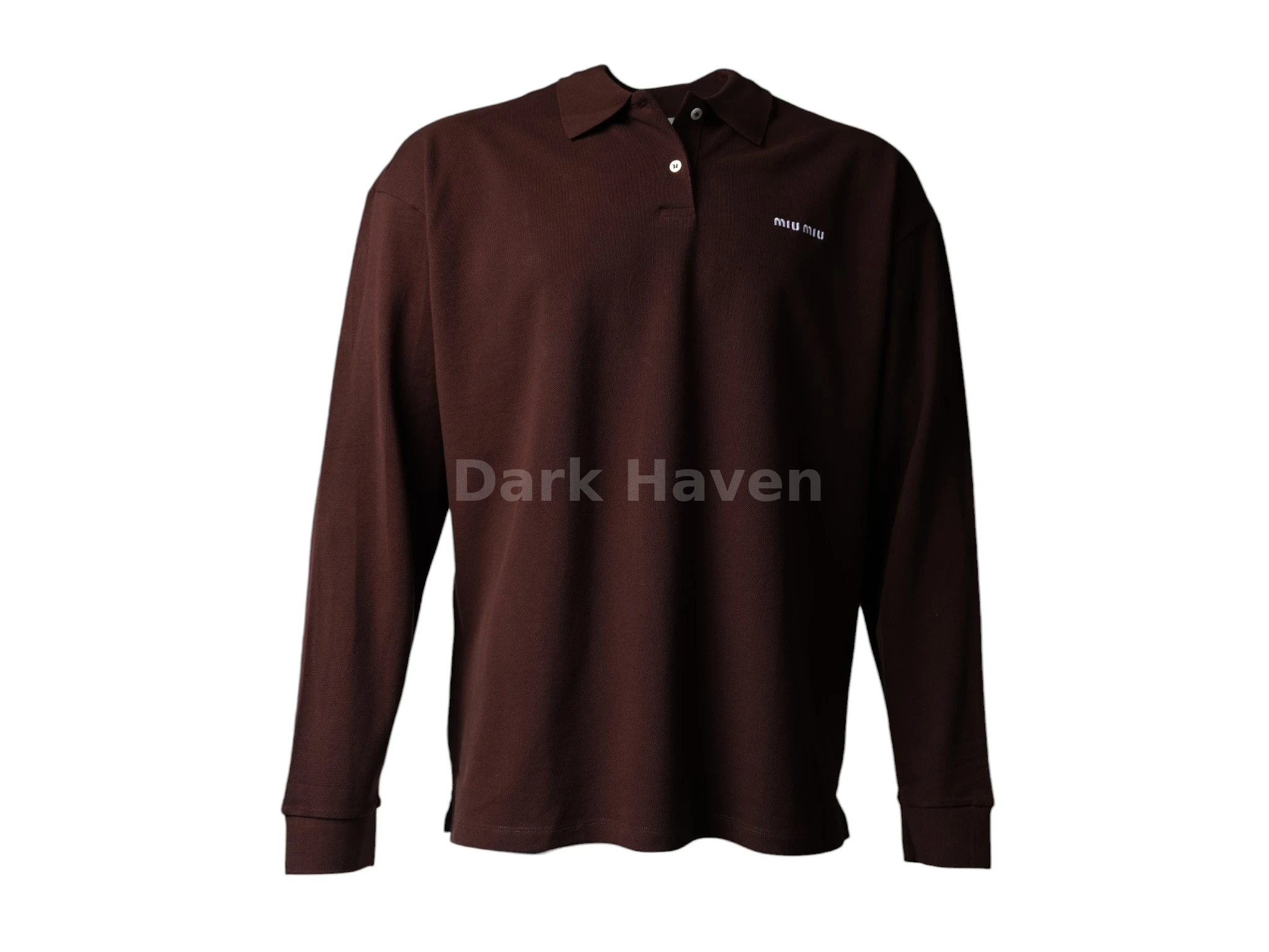 Cotton piqué polo shirt Brown