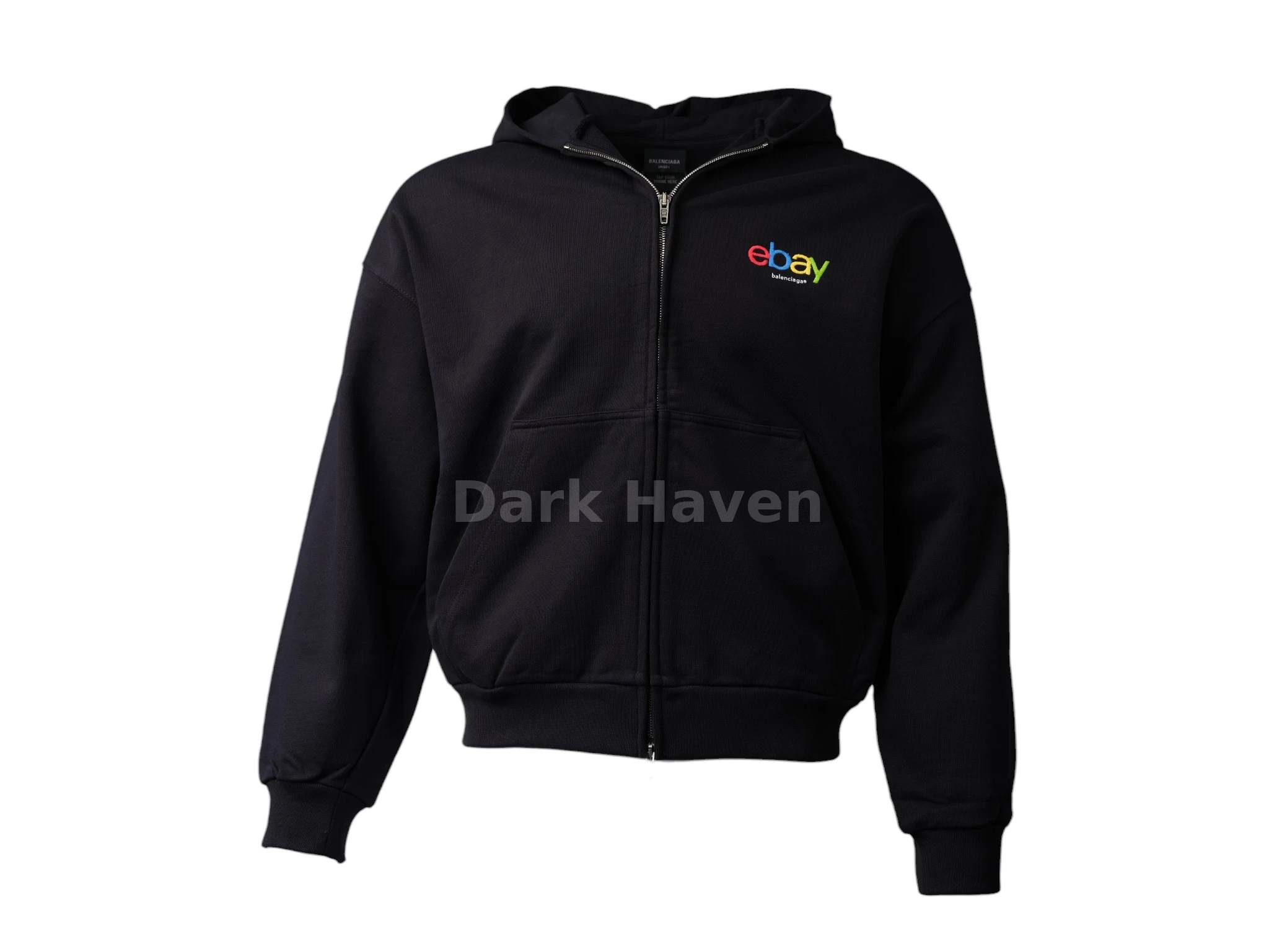 Ebay Washed Terry Zip Up Hoodie