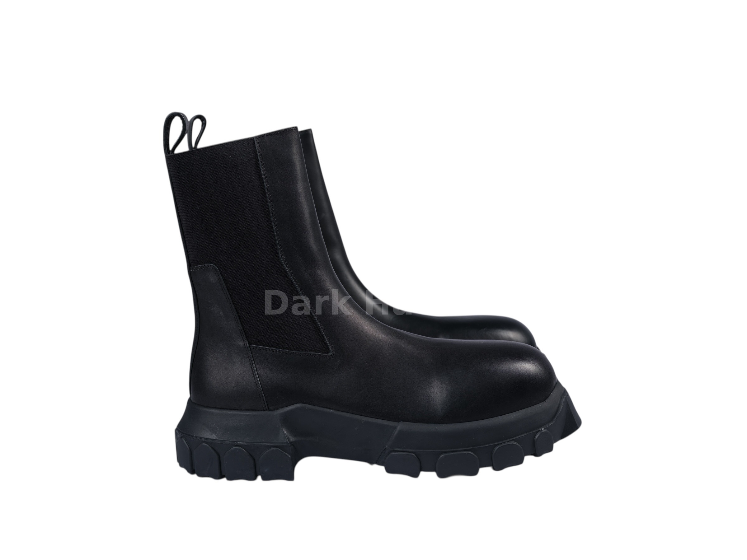 Beatle Bozo Tractor Boots Black Leather