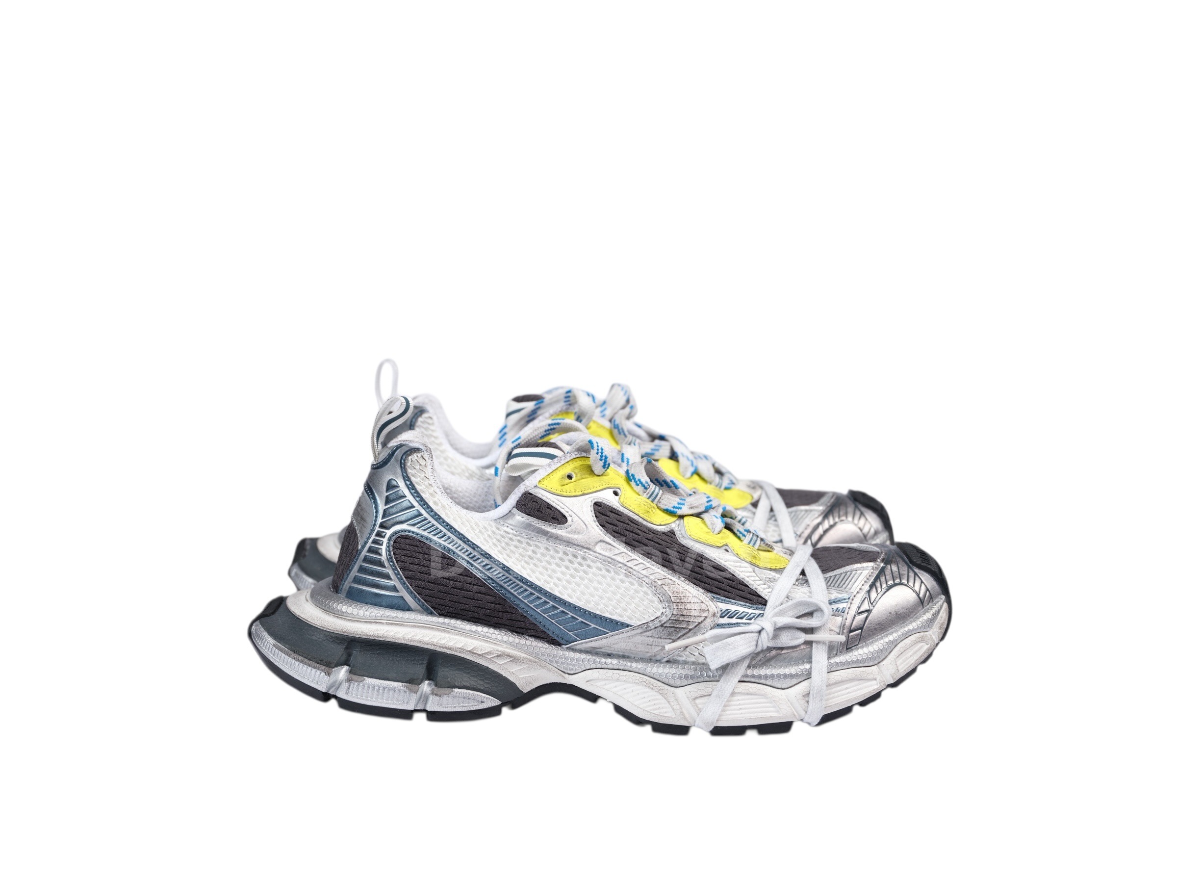 3XL Sneaker White Blue Yellow