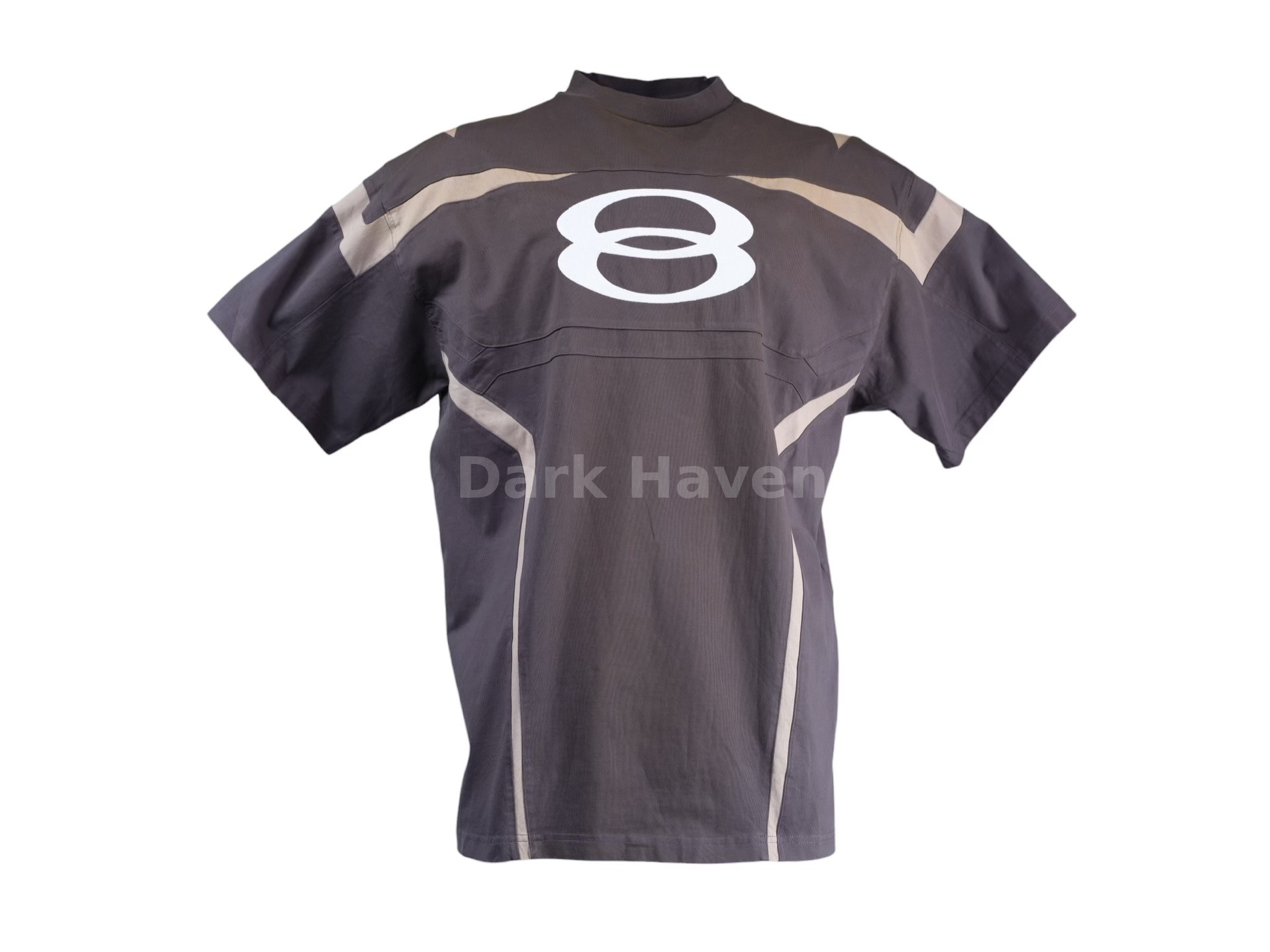 Biker Panel T-Shirt Grey