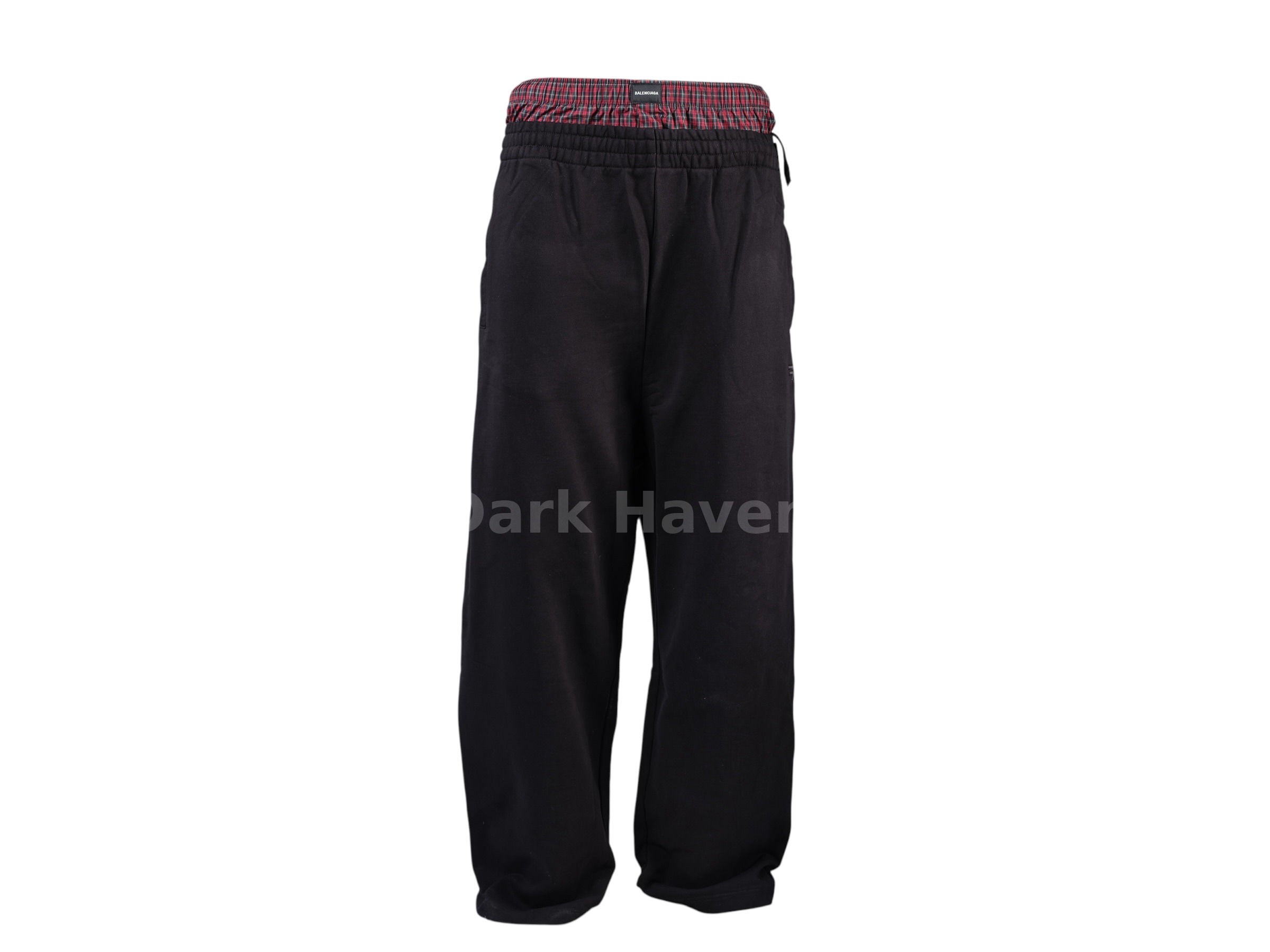 Layered Waist Wide Sweatpants