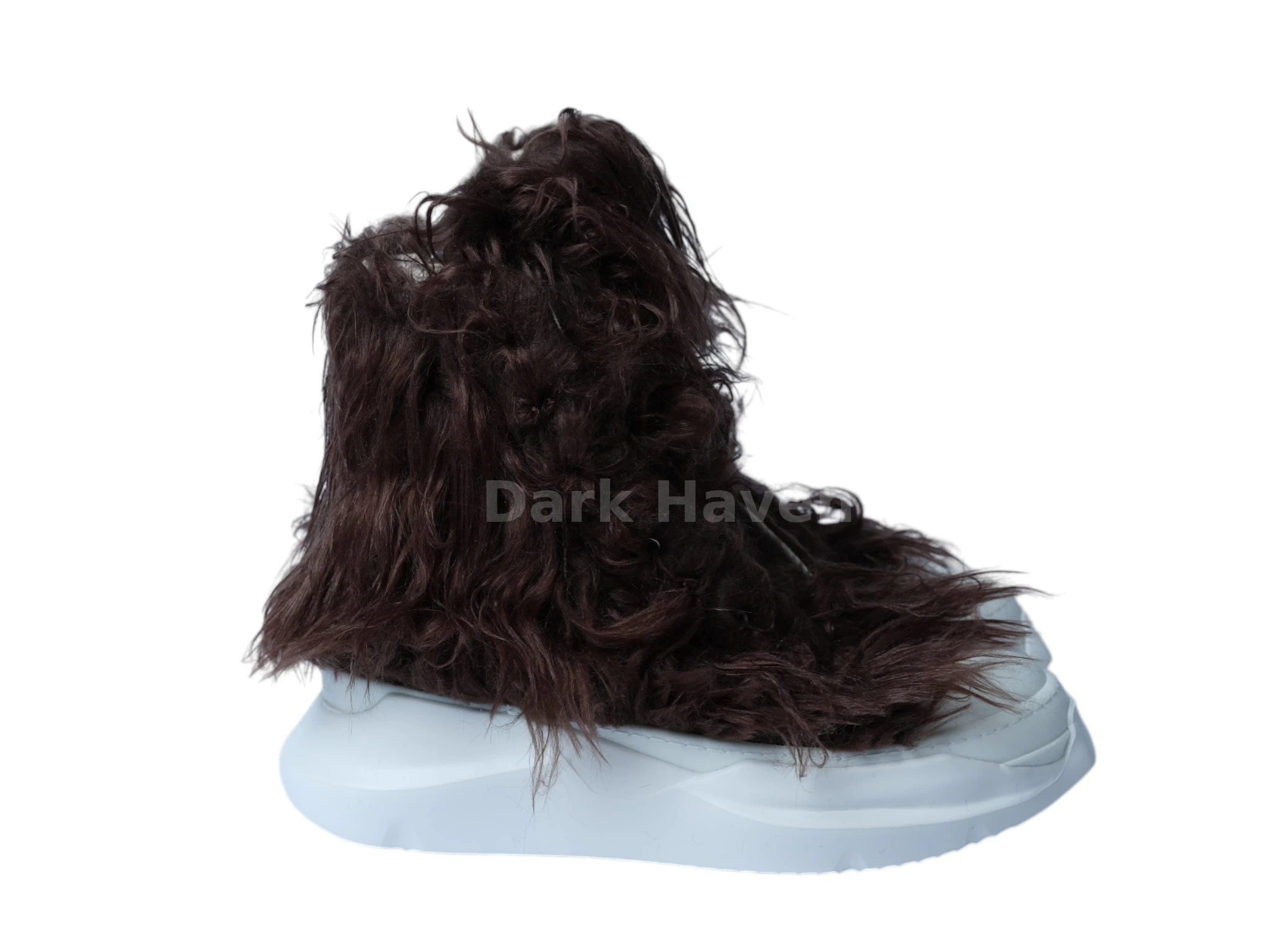 Abstract Fur Yeti Dust High Sneakers