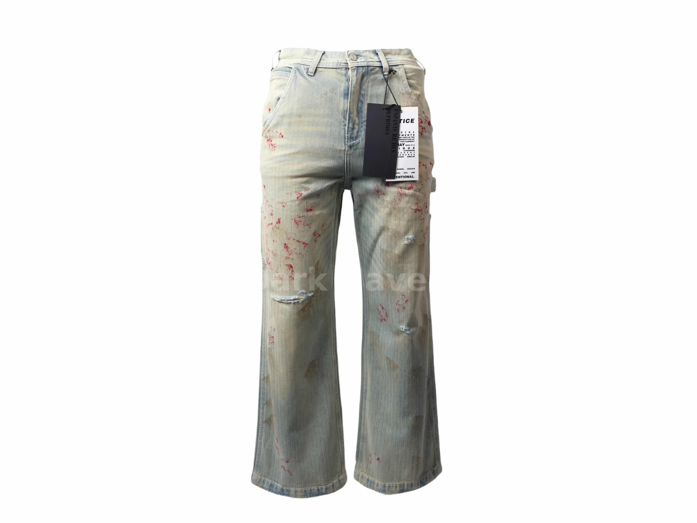 Blood Paint Distressed Jeans