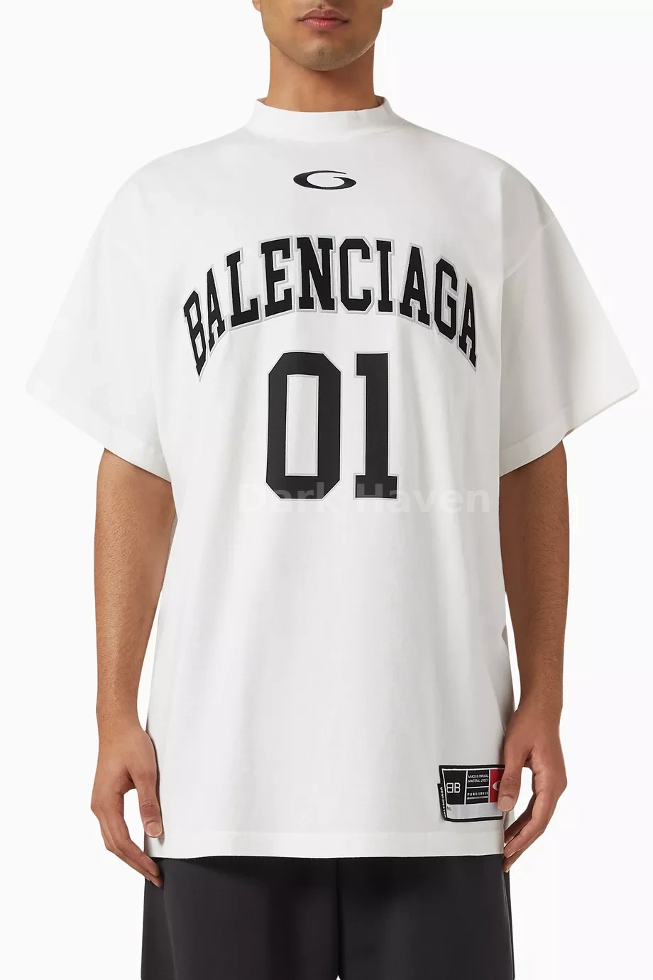 Basketball Series Oversized White T-Shirt