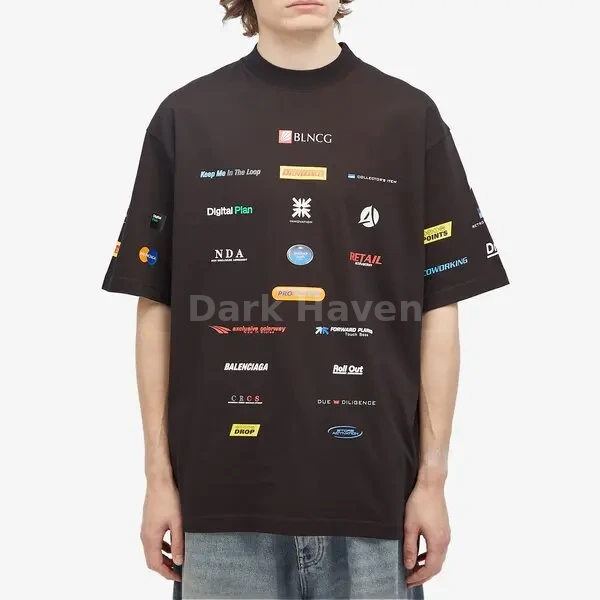 Business T-Shirt in Washed Black