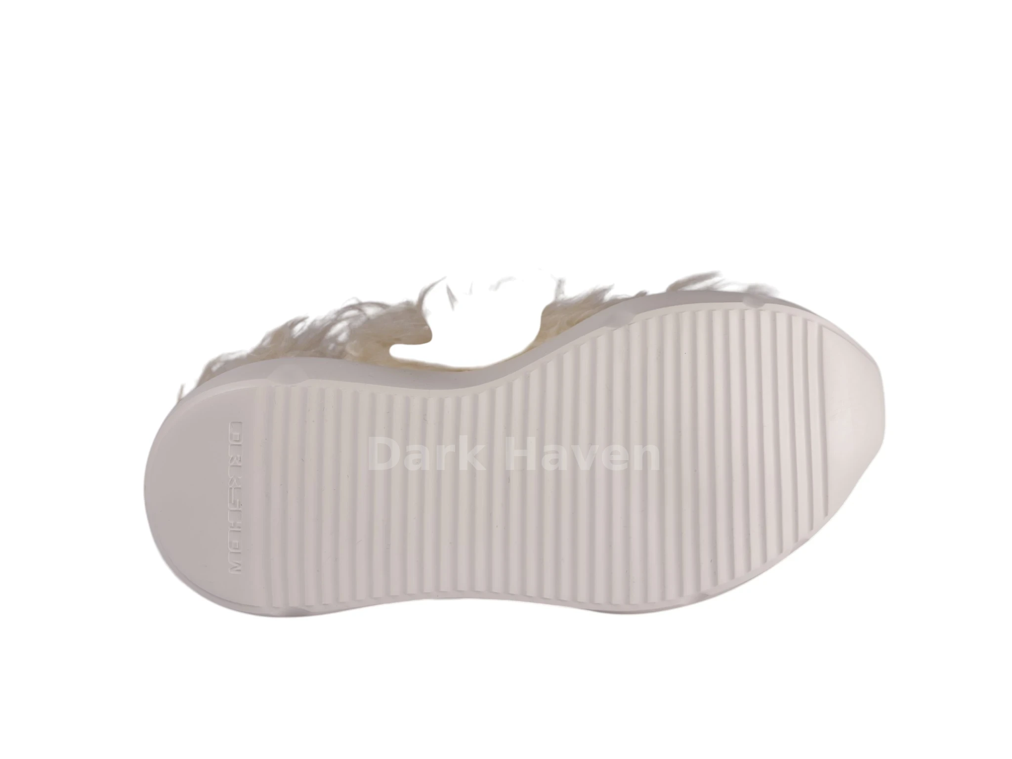 Abstract Yeti Fur Beige High Snekaers