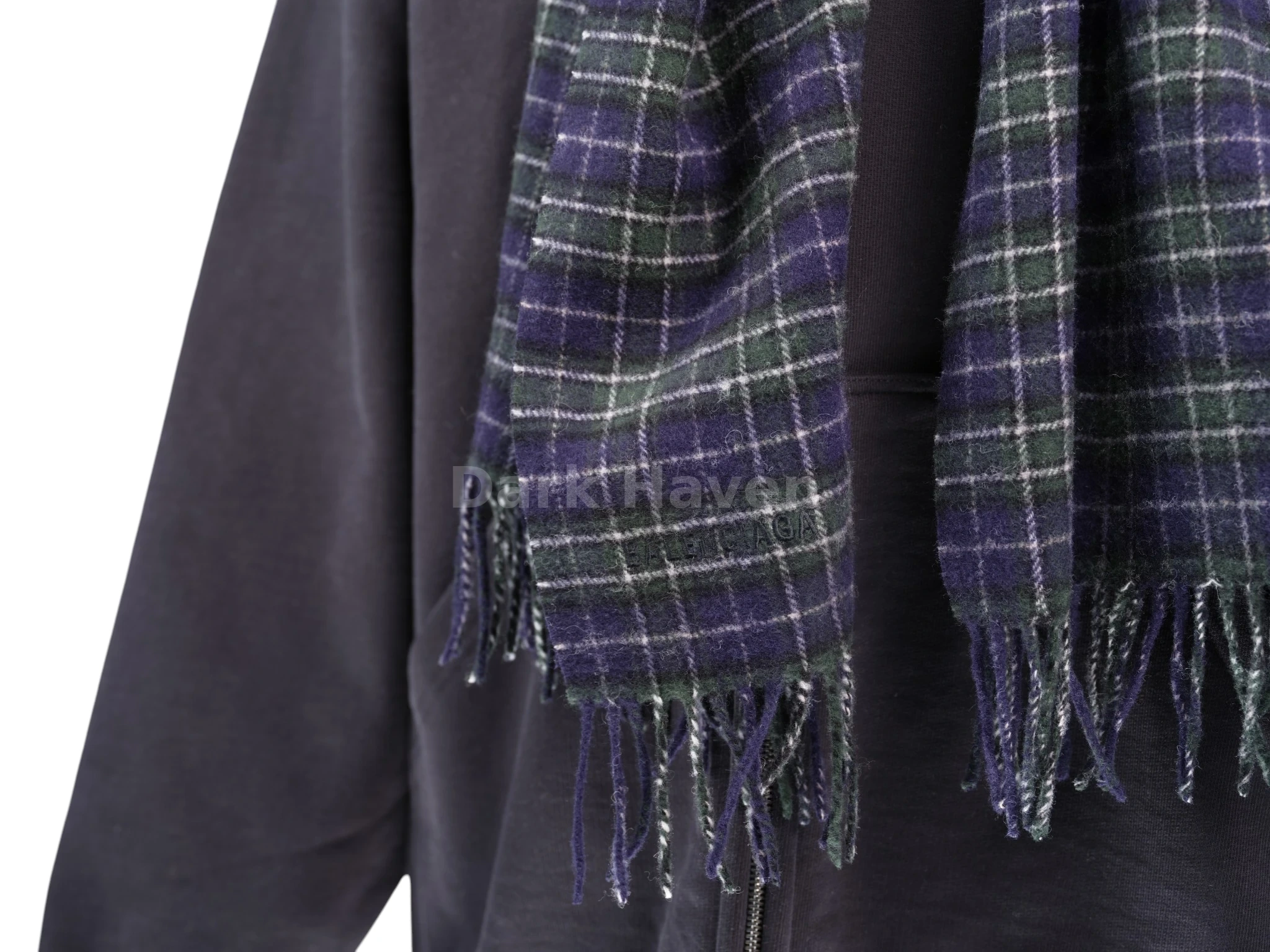 Scarf Zip-Up Hoodie