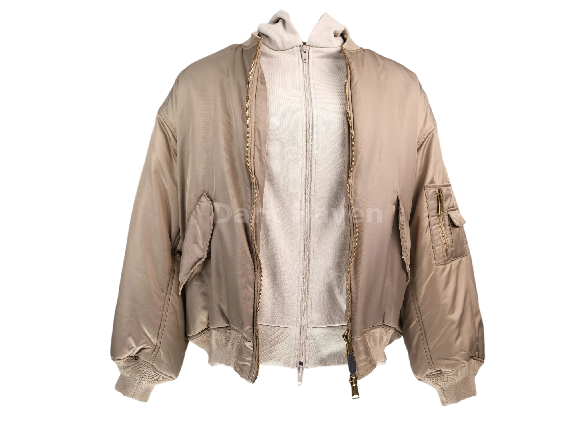 Paris All In Hooded Bomber Jacket