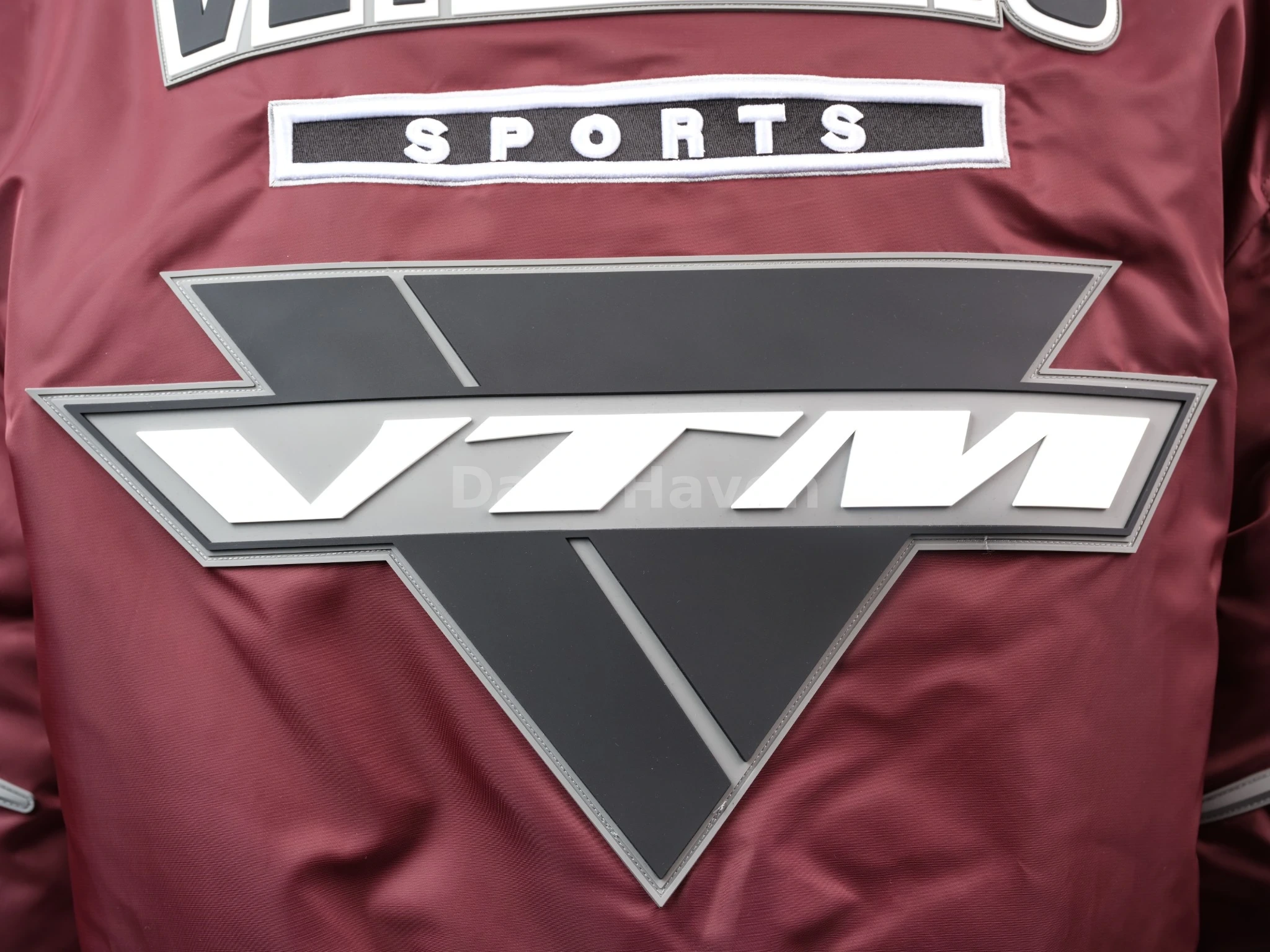 Alpha Industries Racing Patch Bomber Jacket Burgundy