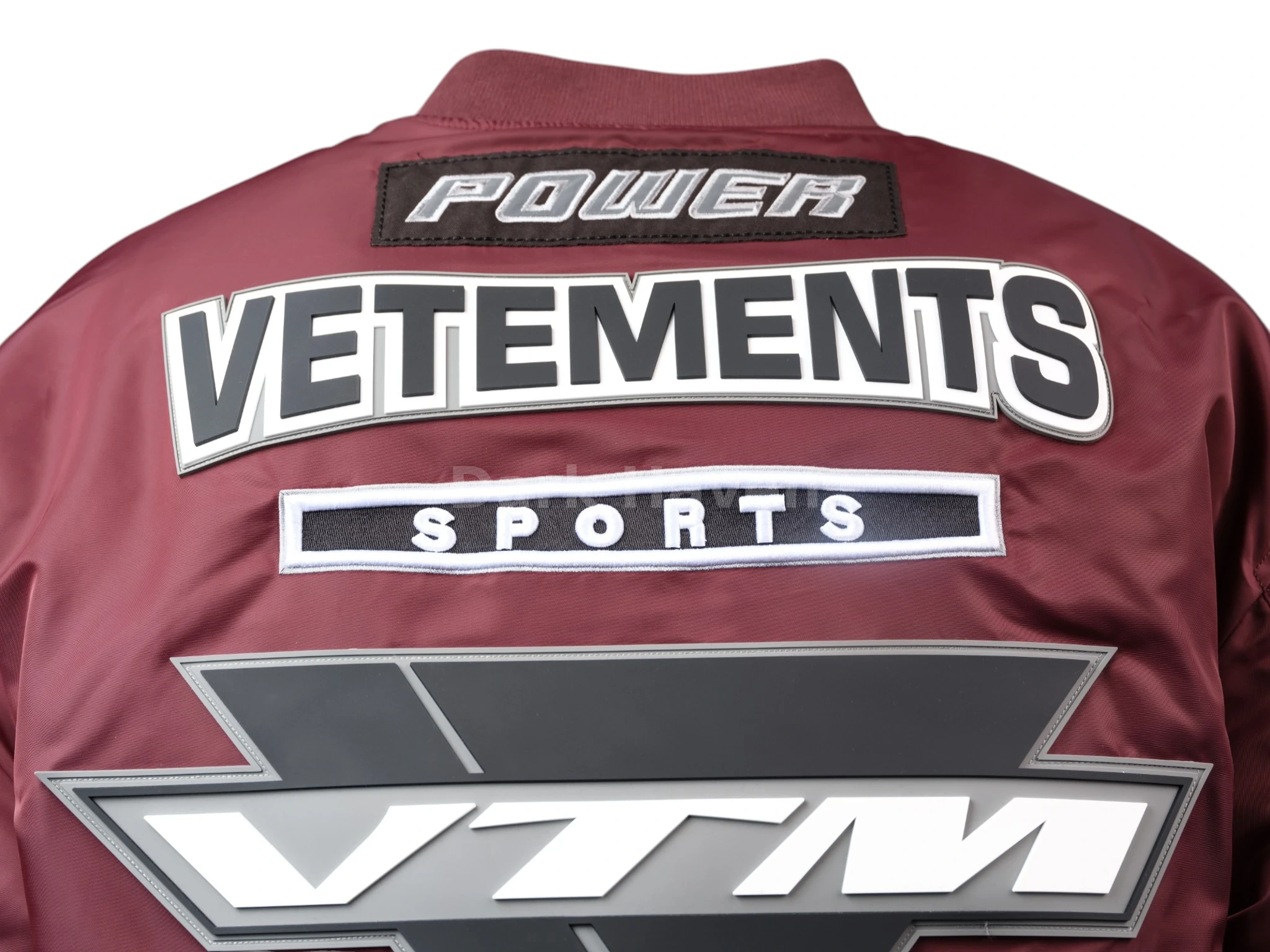 Alpha Industries Racing Patch Bomber Jacket Burgundy