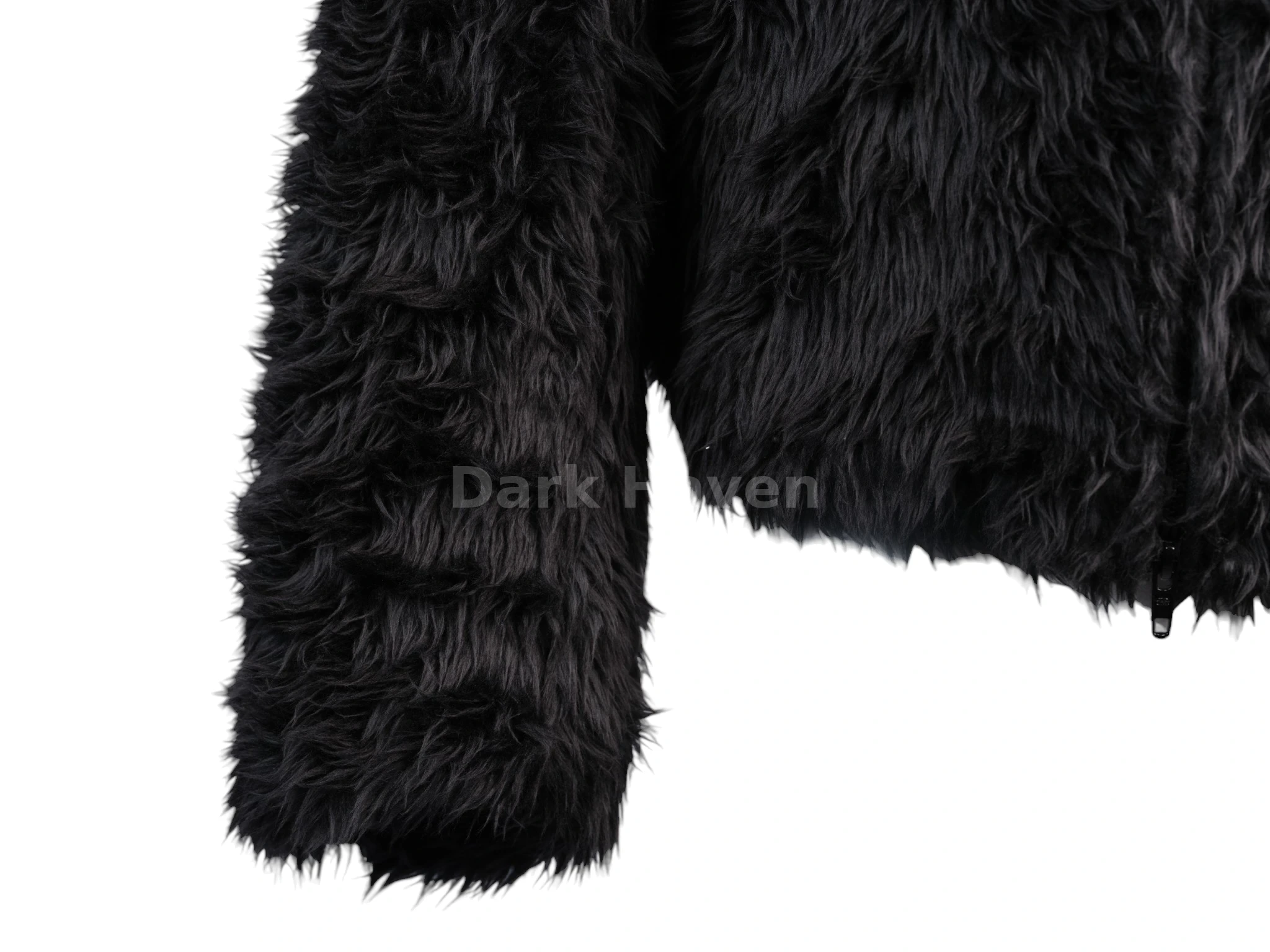 Shaggy Faux-Fur Zip-Up Jacket