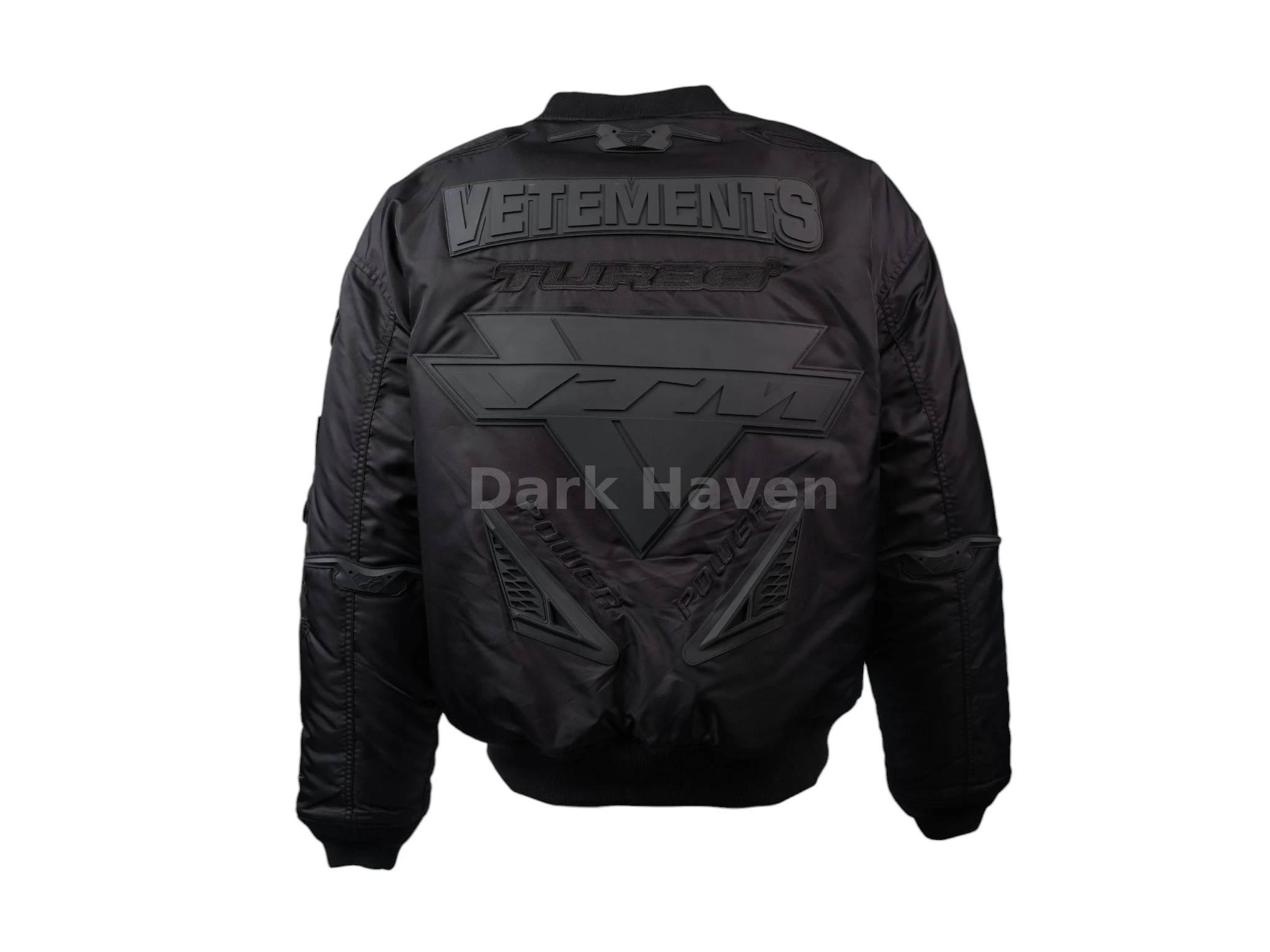 Alpha Industries Triple Black Racing Patch Bomber