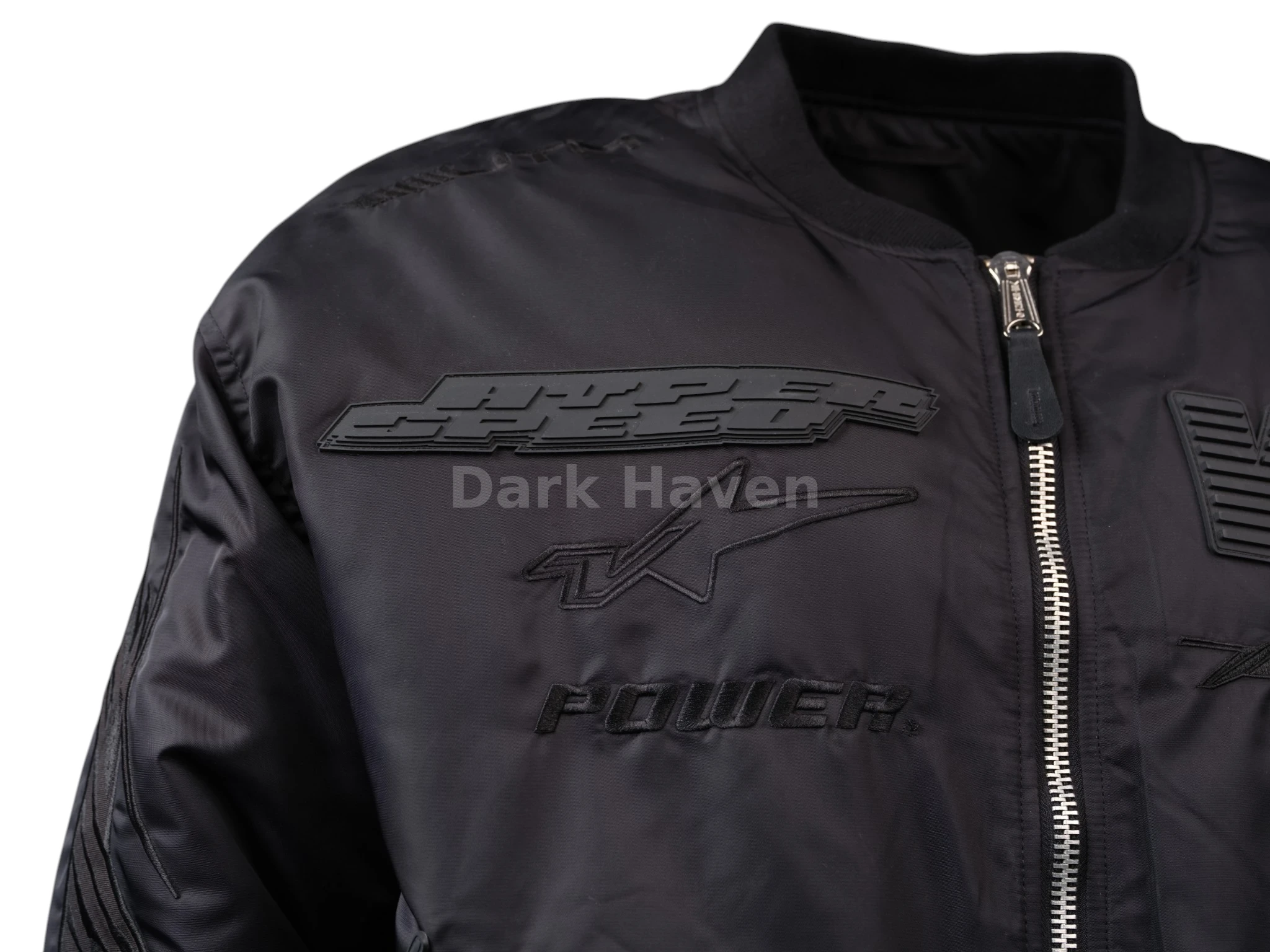 Alpha Industries Triple Black Racing Patch Bomber
