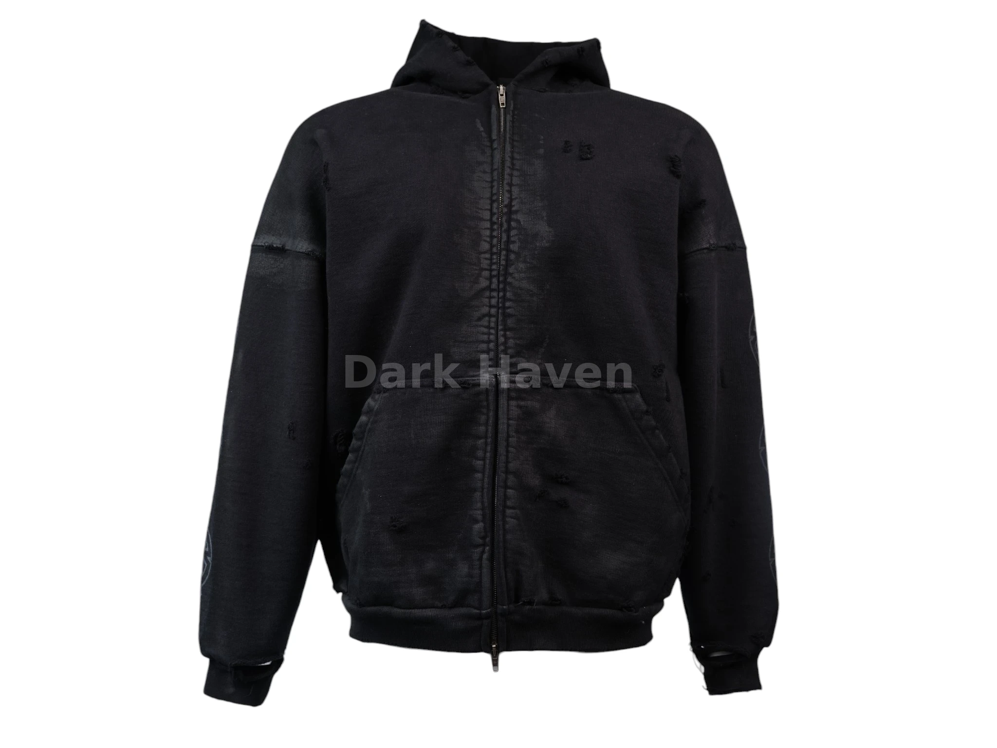 Paris Moon Zip-Up Hoodie