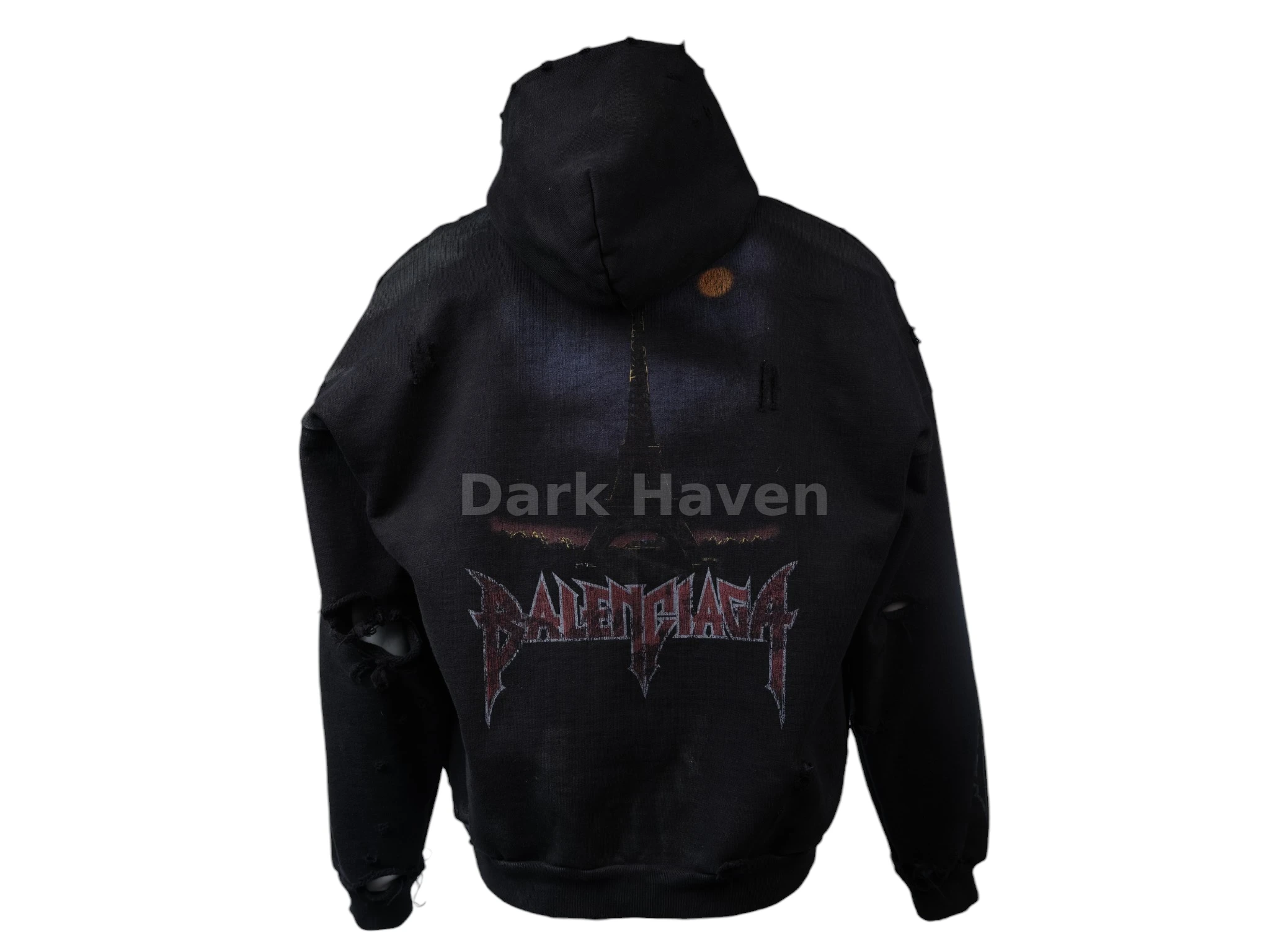 Paris Moon Zip-Up Hoodie
