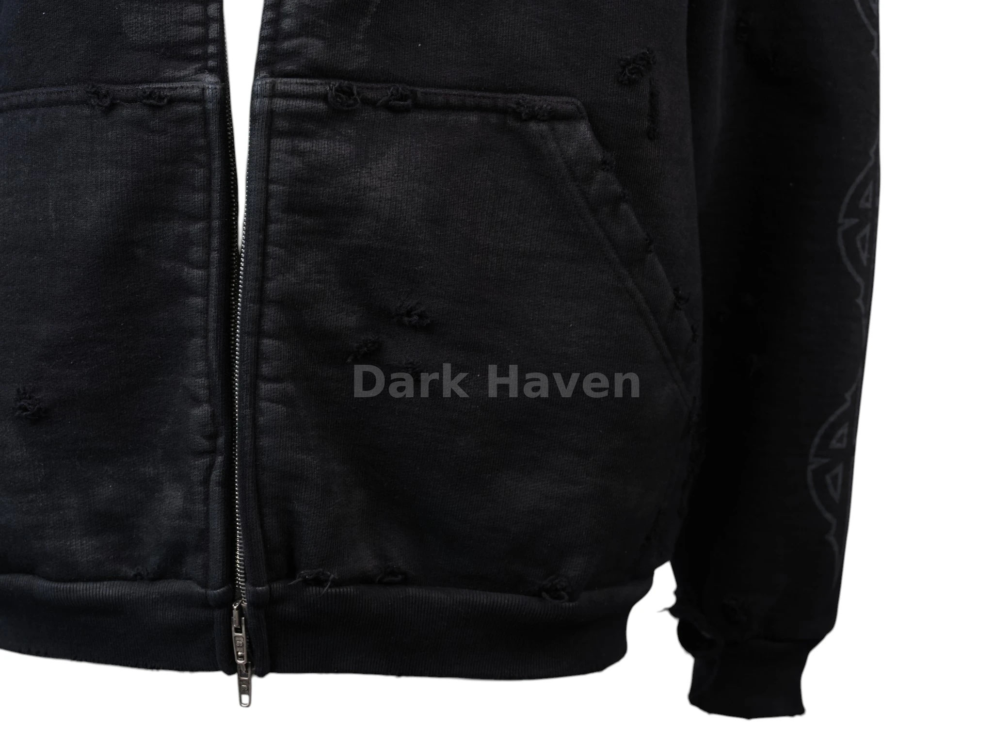 Paris Moon Zip-Up Hoodie