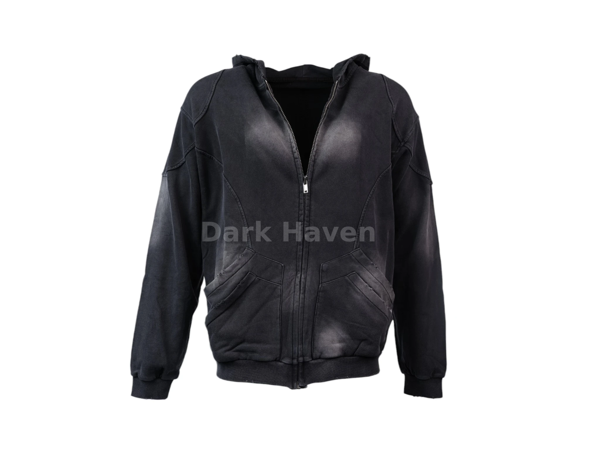 Double Pocket Zip-Up Hoodie