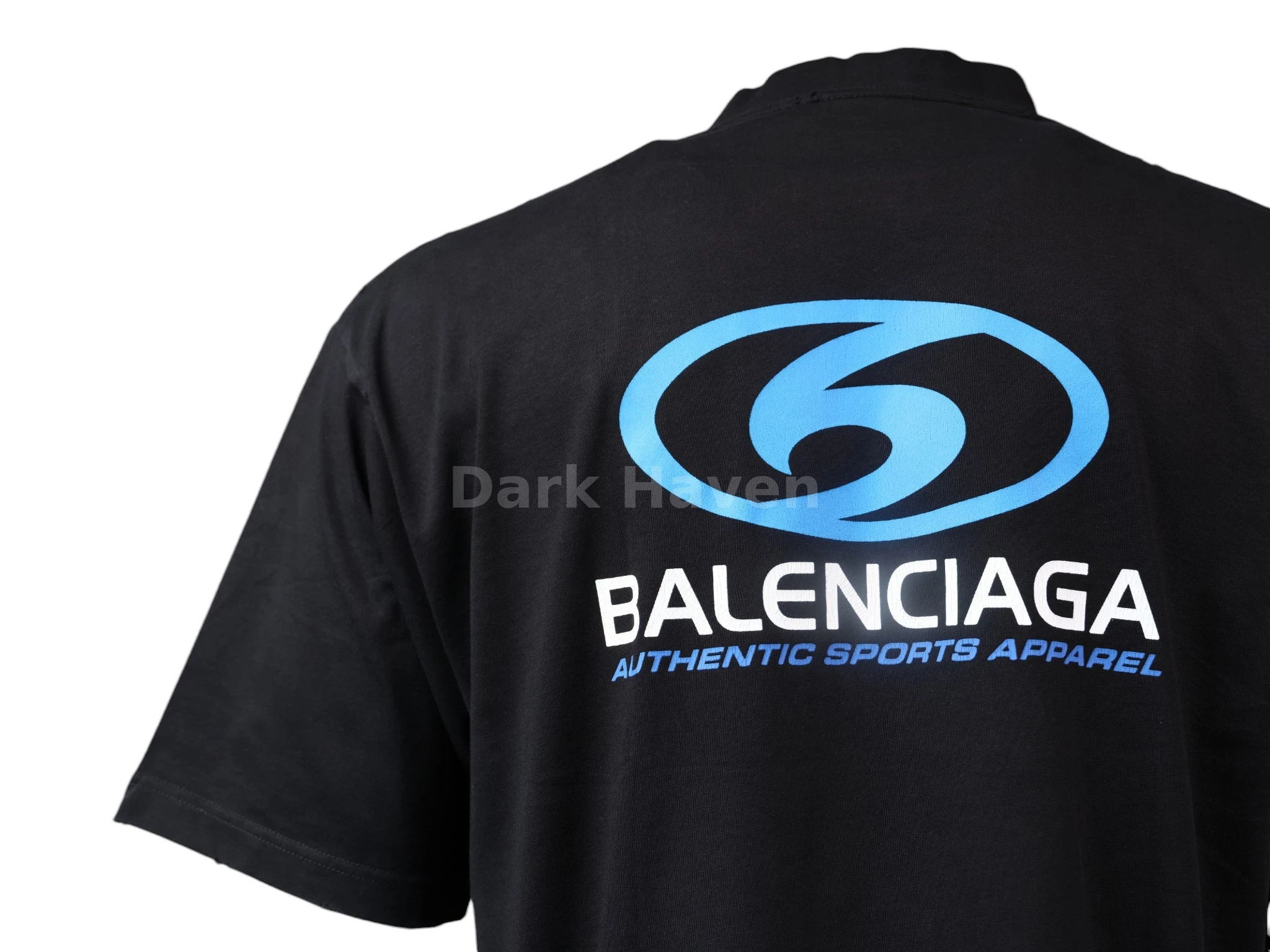 Surfer Cracked Vintage Cotton T-shirt Black