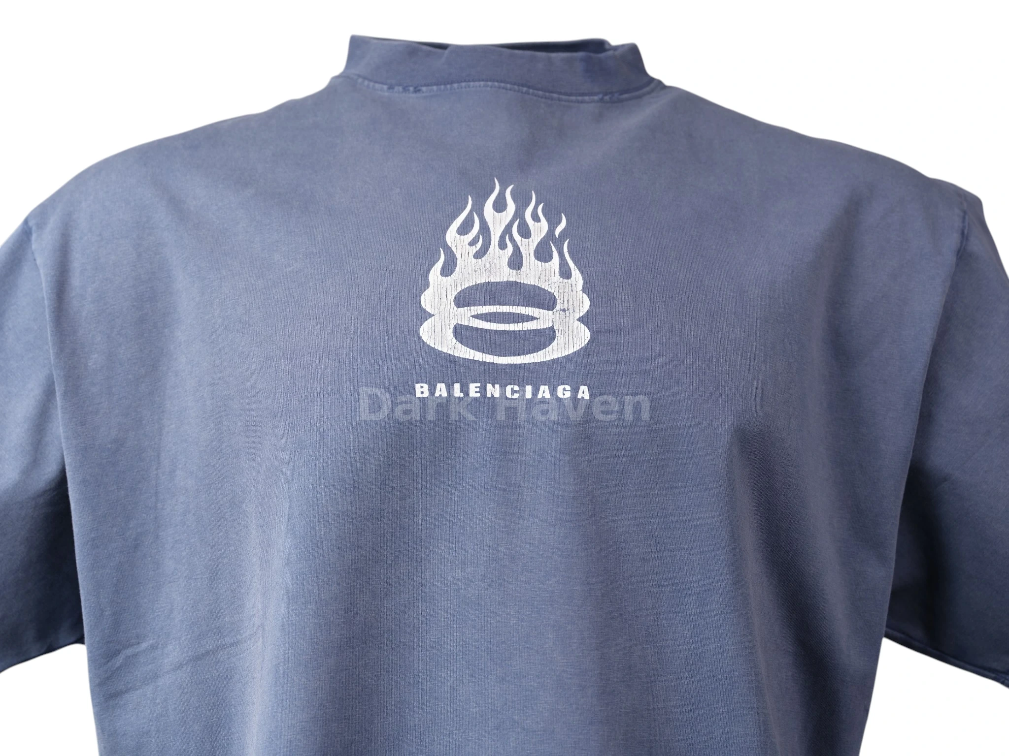 Burning Unity Oversized T-Shirt Blue