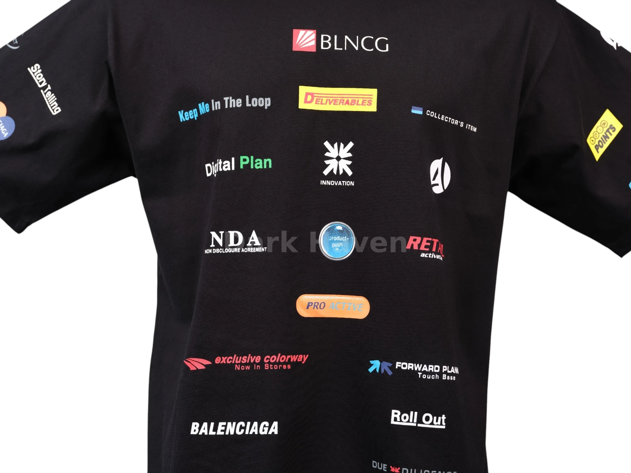 Business T-Shirt in Washed Black