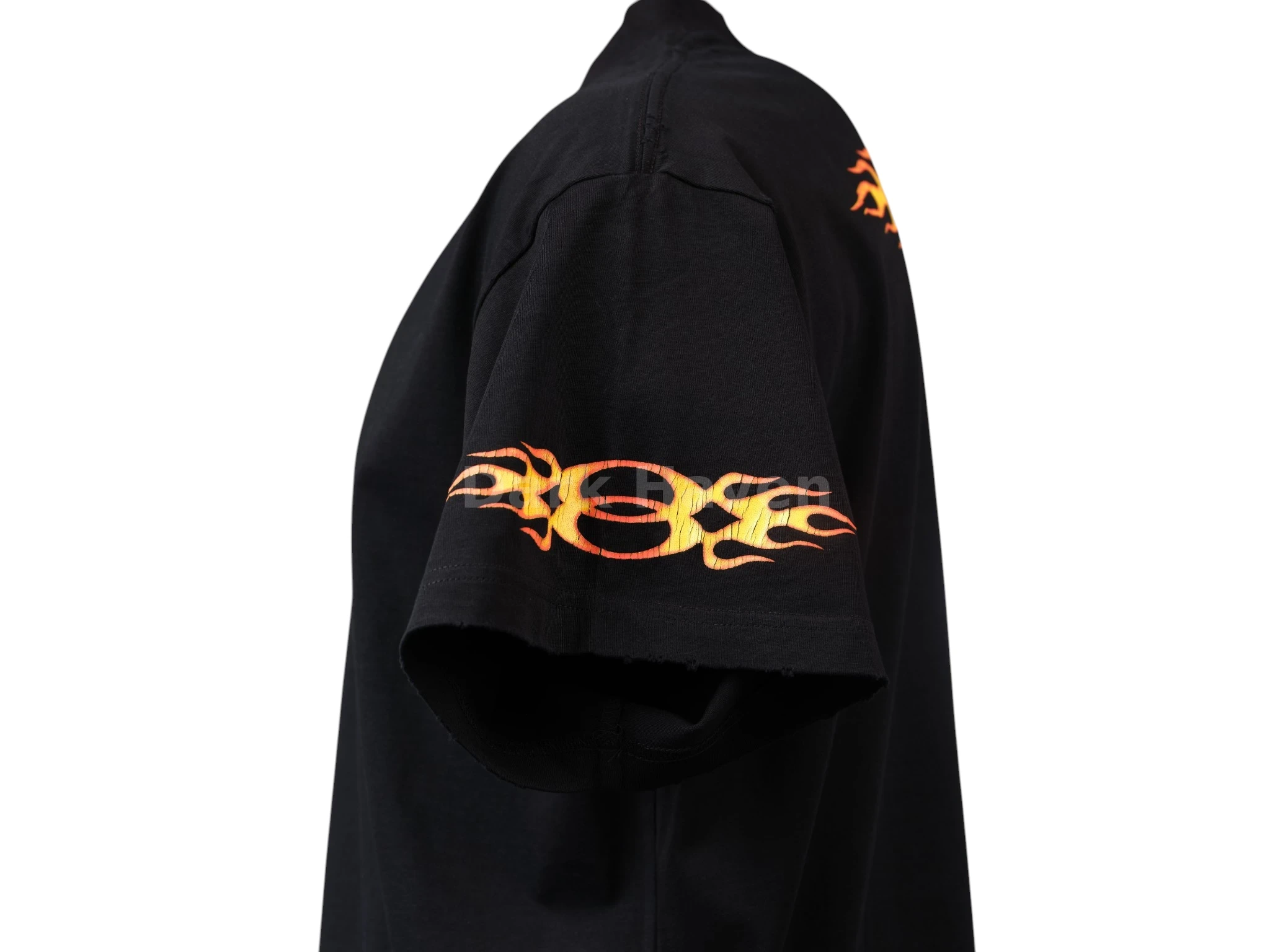Unisex Burning Unity Oversized T-shirt Black