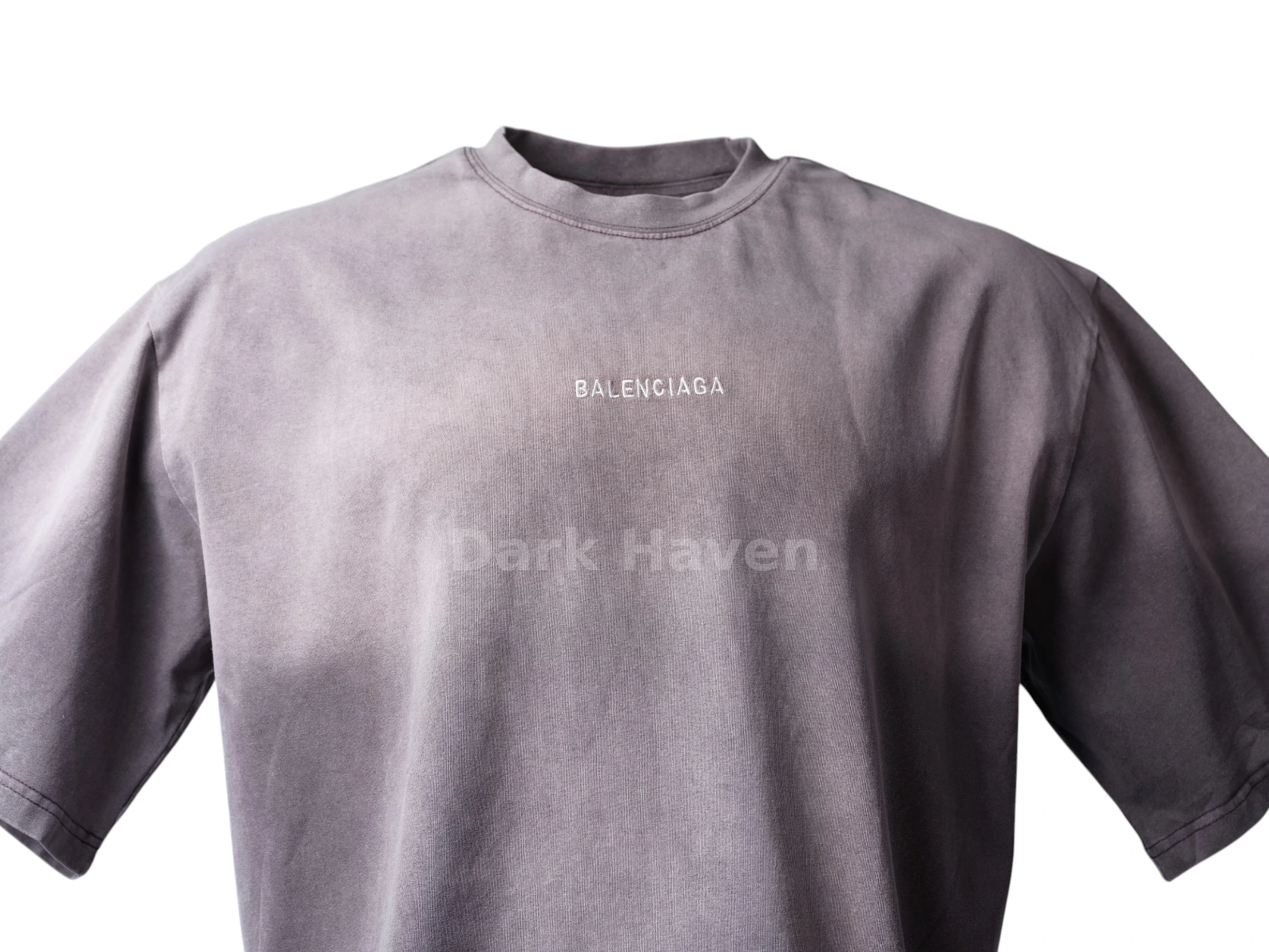 Embroidered Logo Tee Washed Grey