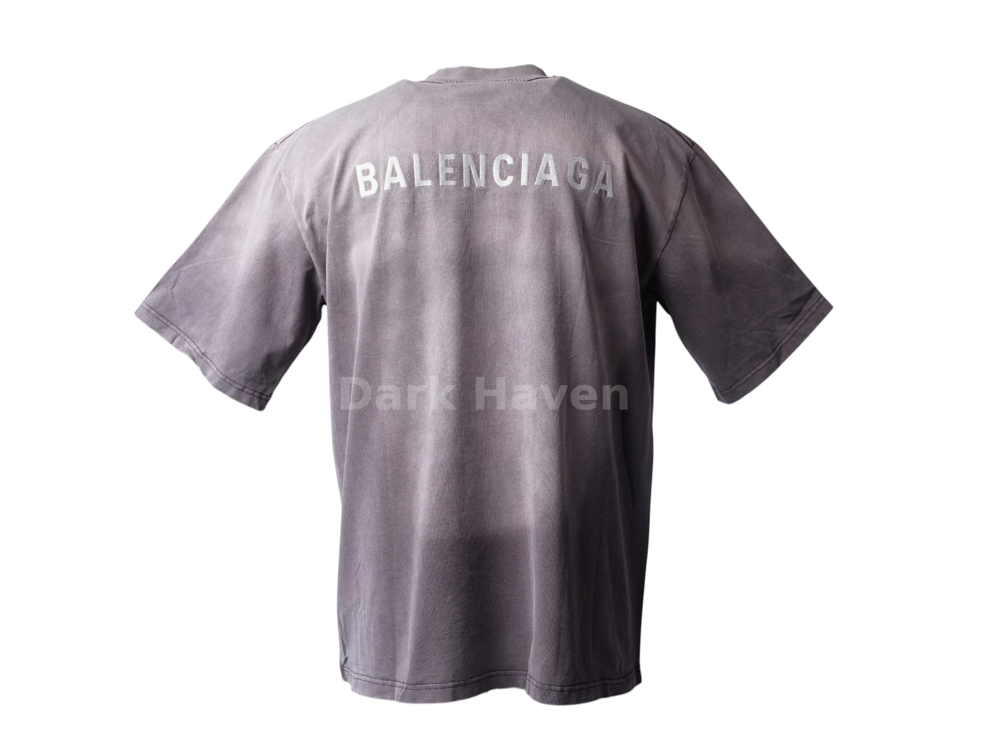Embroidered Logo Tee Washed Grey