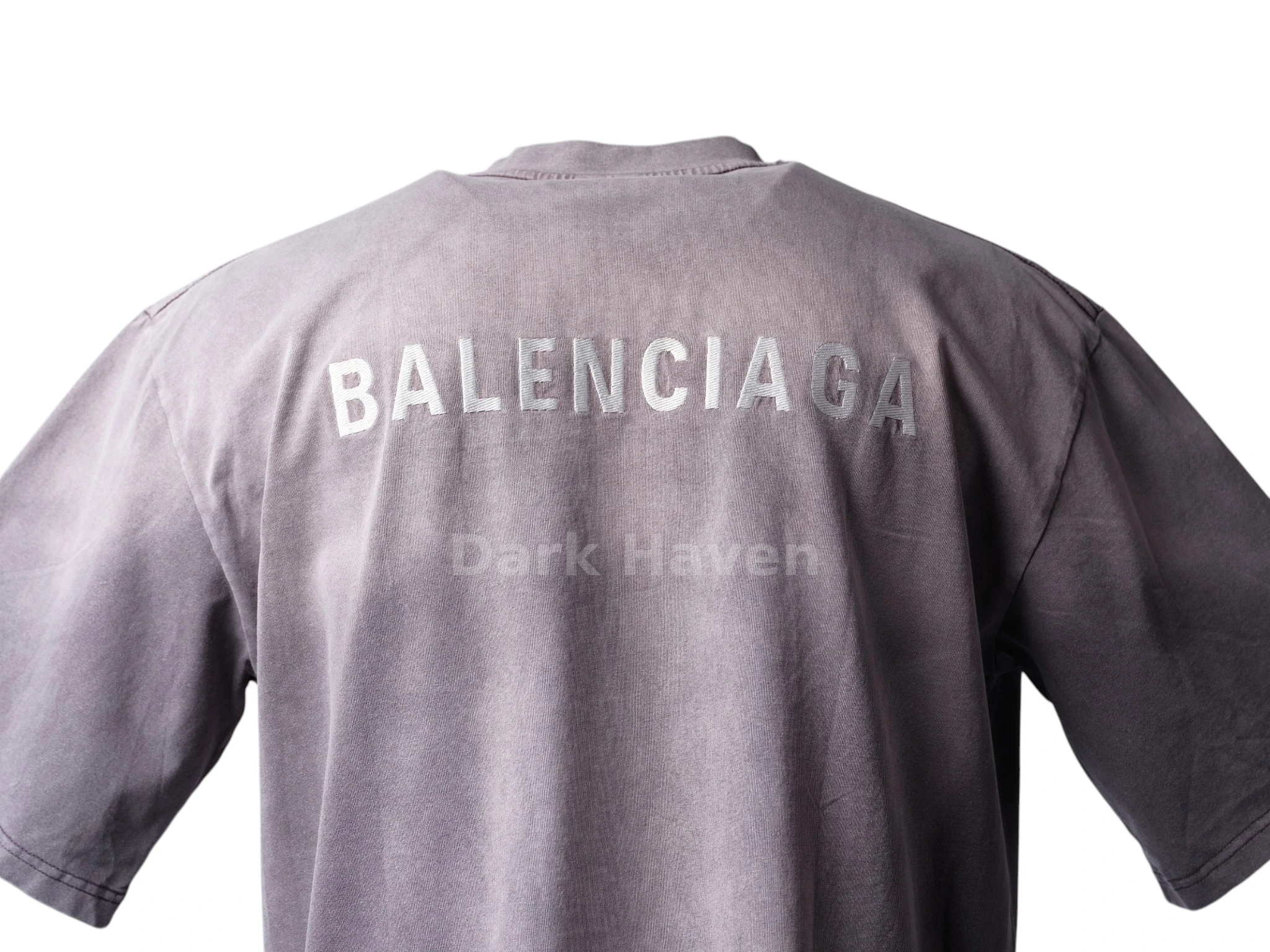 Embroidered Logo Tee Washed Grey