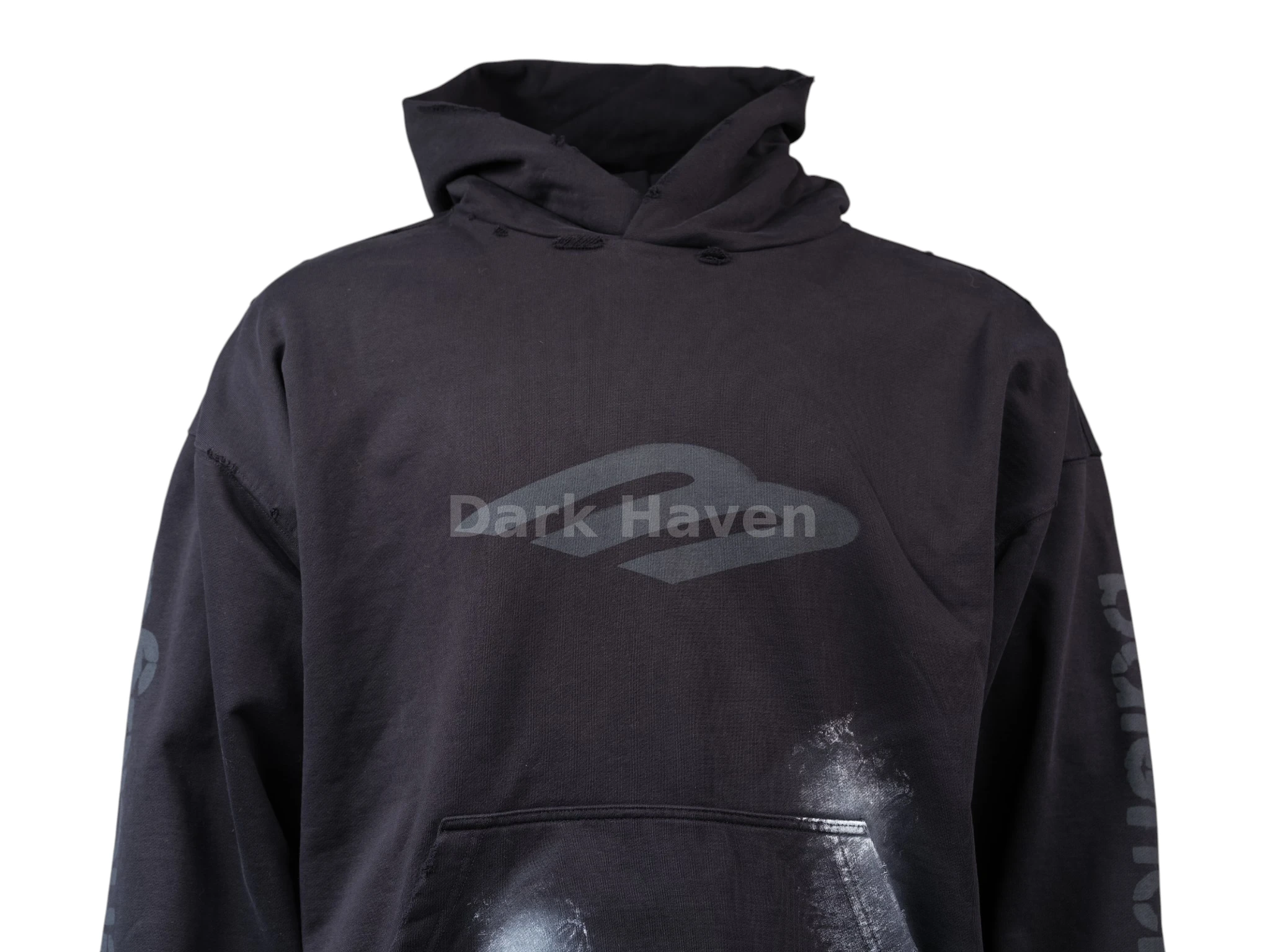 3B Stencil Hoodie In Black