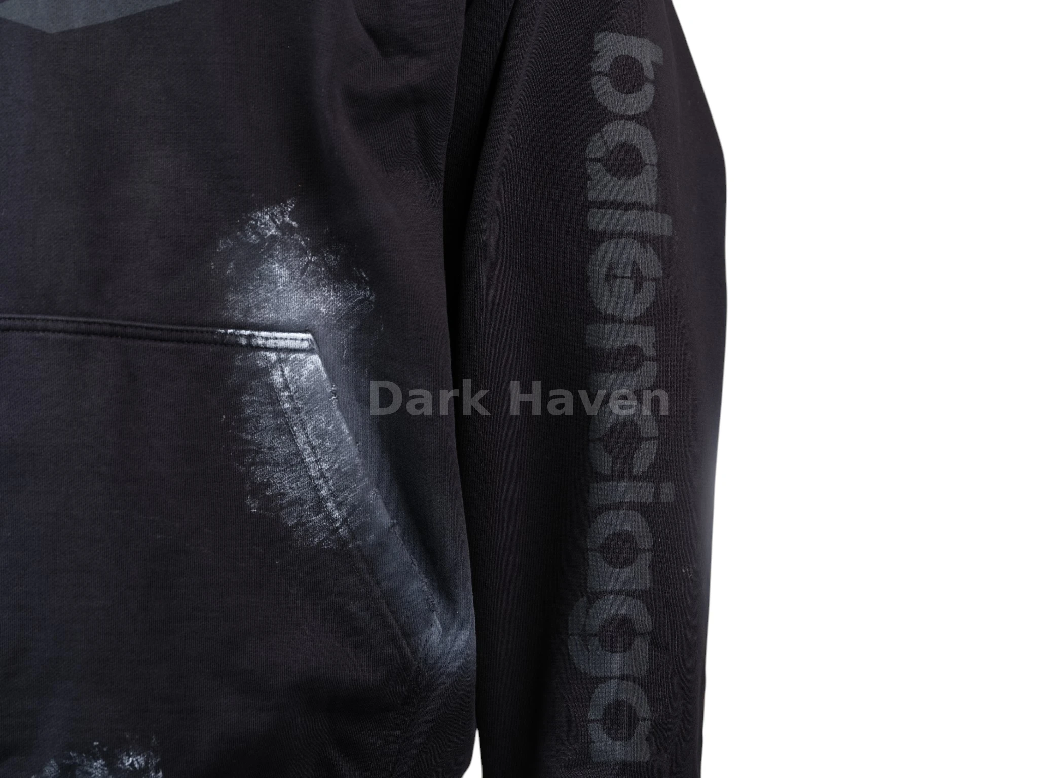 3B Stencil Hoodie In Black