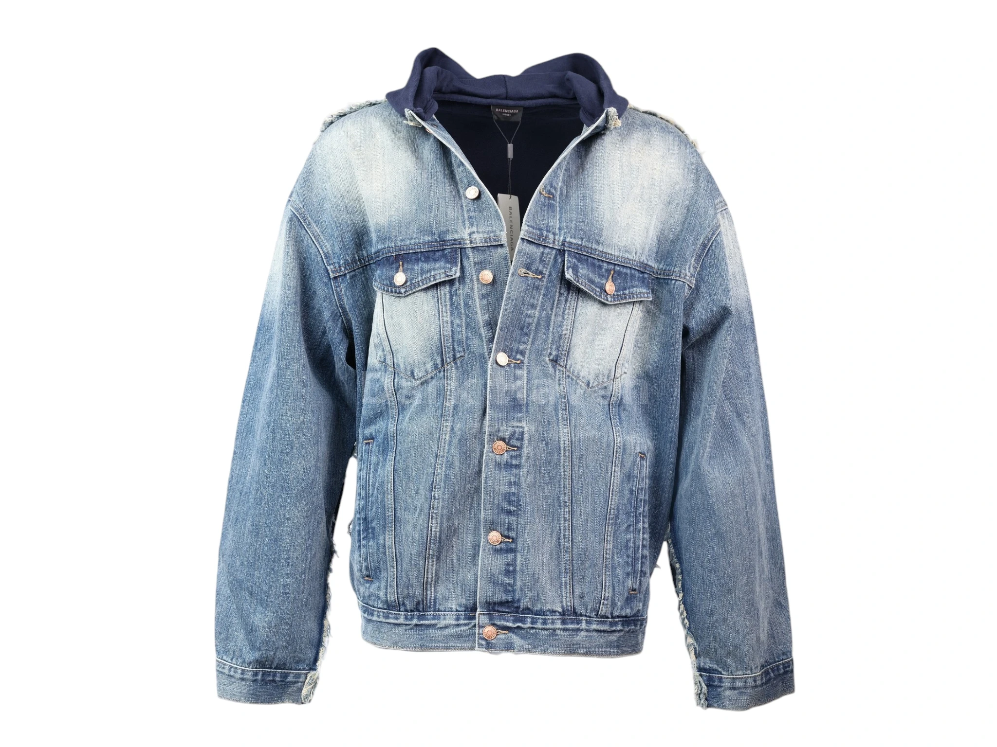 Hybrid Denim Hoodie Jacket Blue / Navy