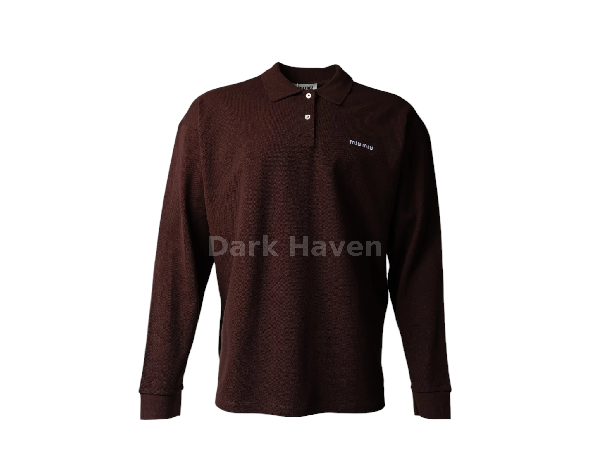 Cotton piqué polo shirt Brown