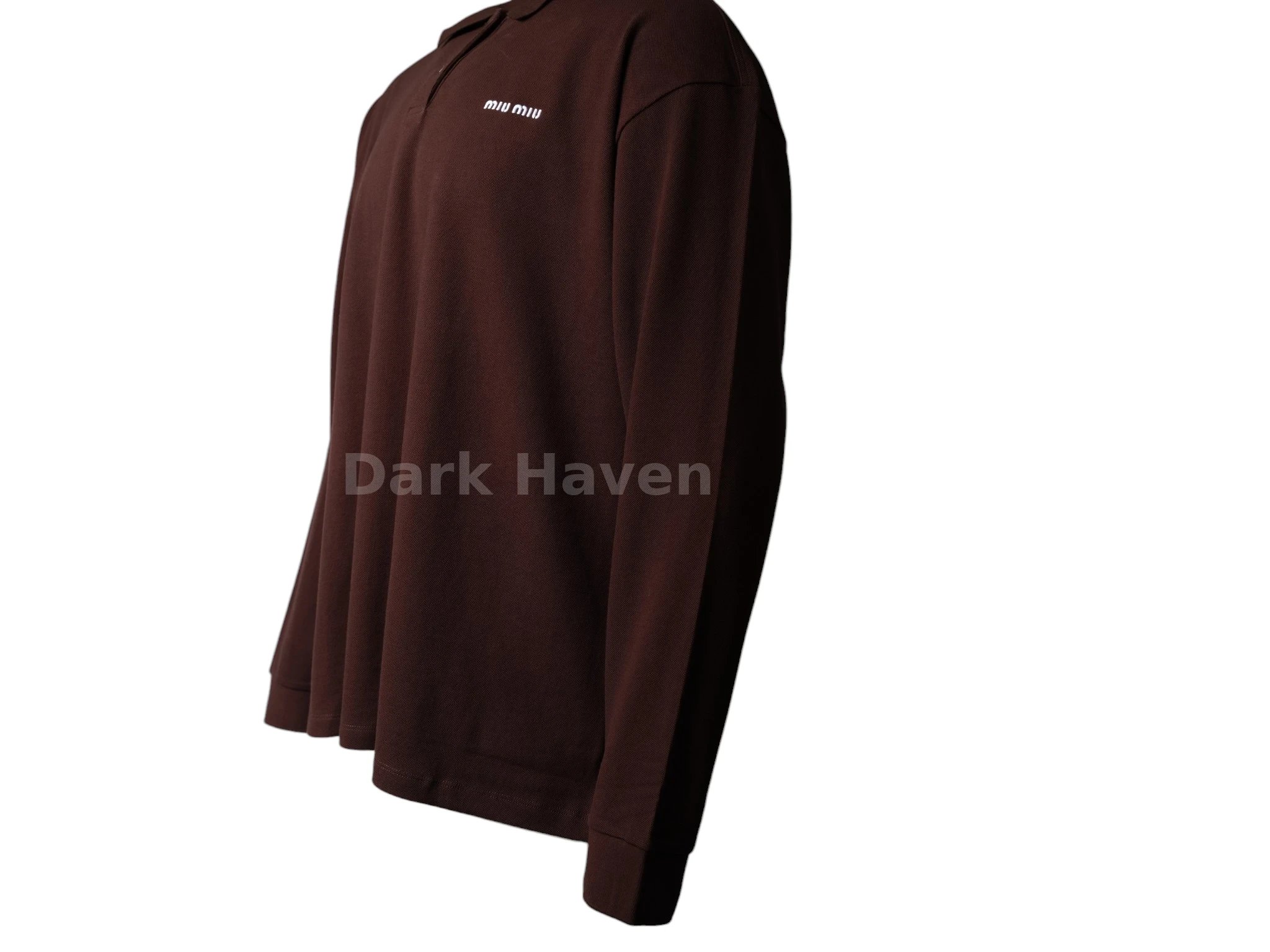 Cotton piqué polo shirt Brown