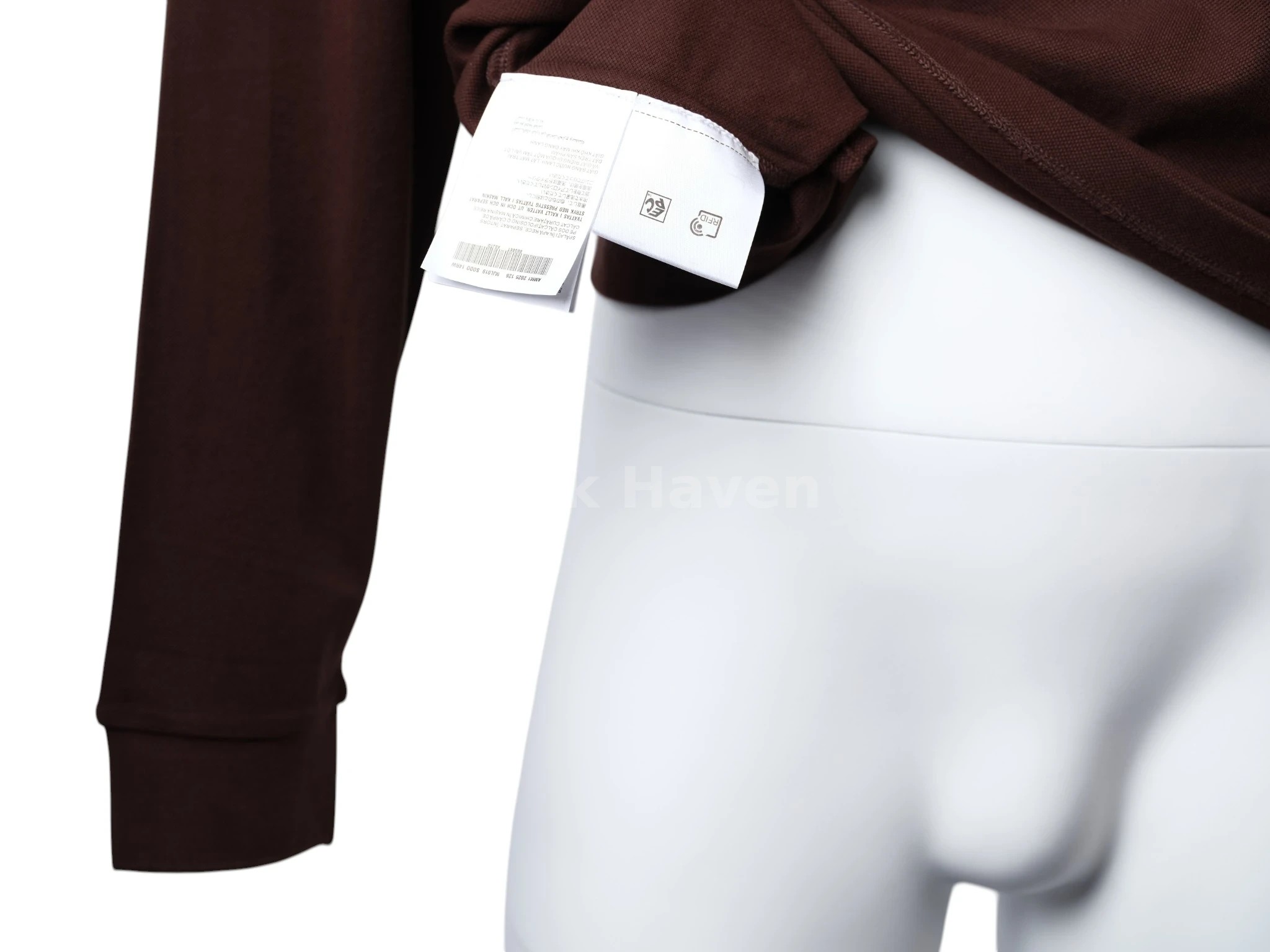 Cotton piqué polo shirt Brown