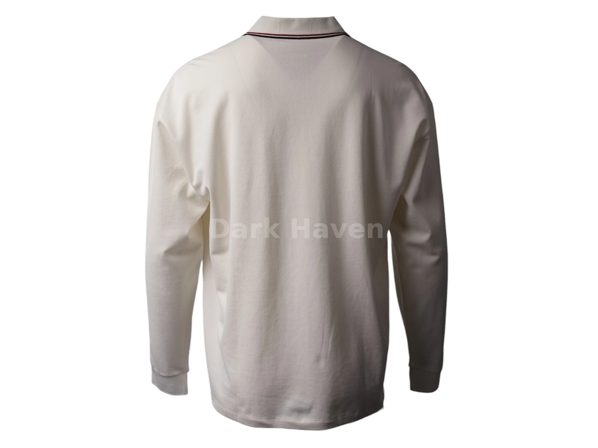 Logo Long Sleeve Polo Cream