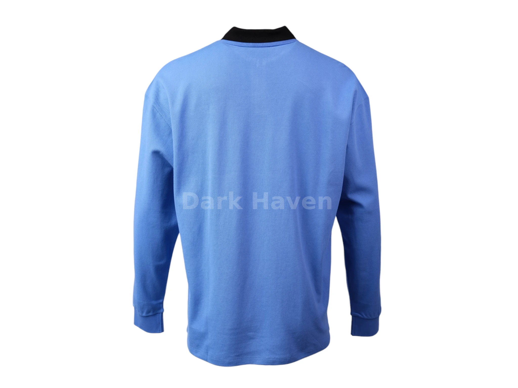 Logo Long Sleeve Polo Blue