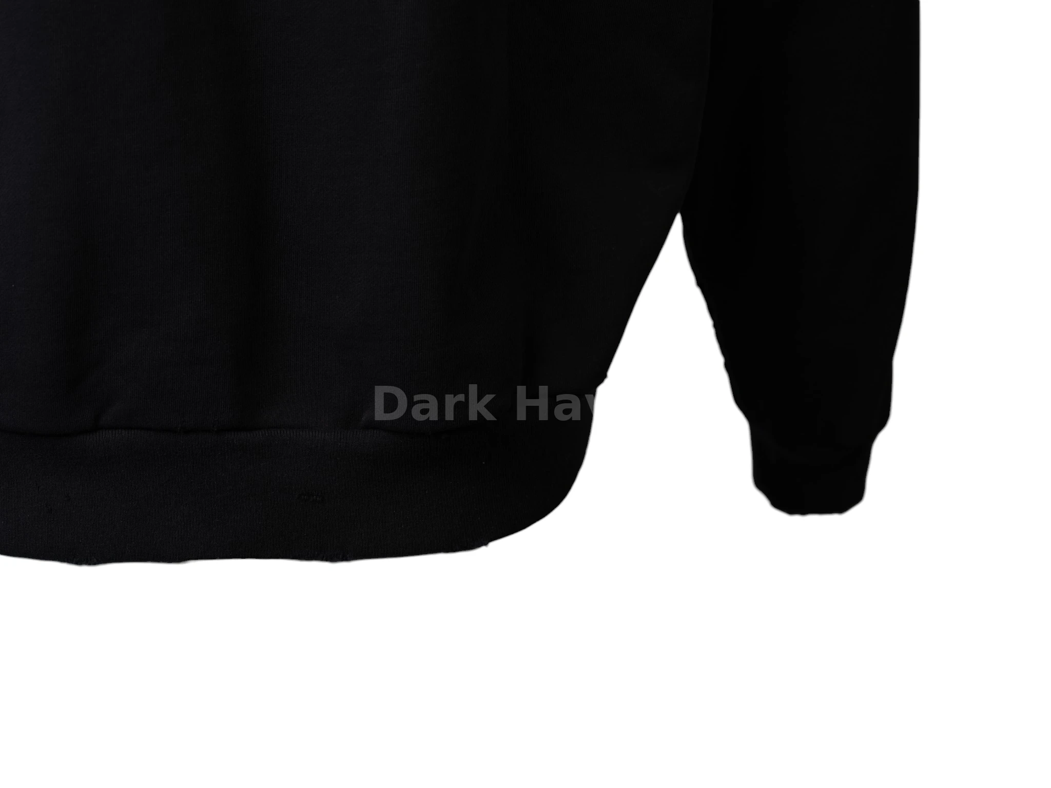 AI Generated Fit Hoodie Black
