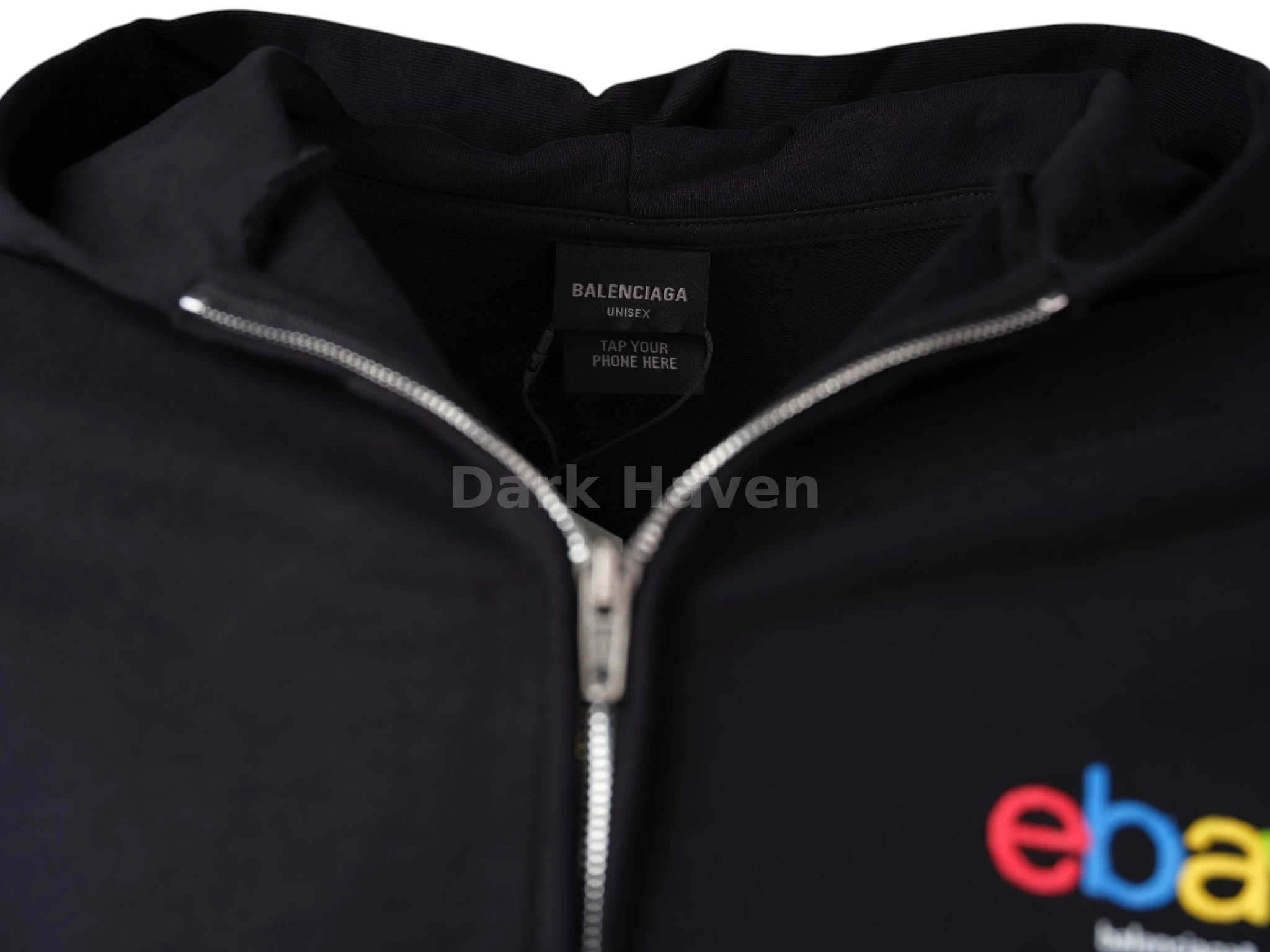 Ebay Washed Terry Zip Up Hoodie