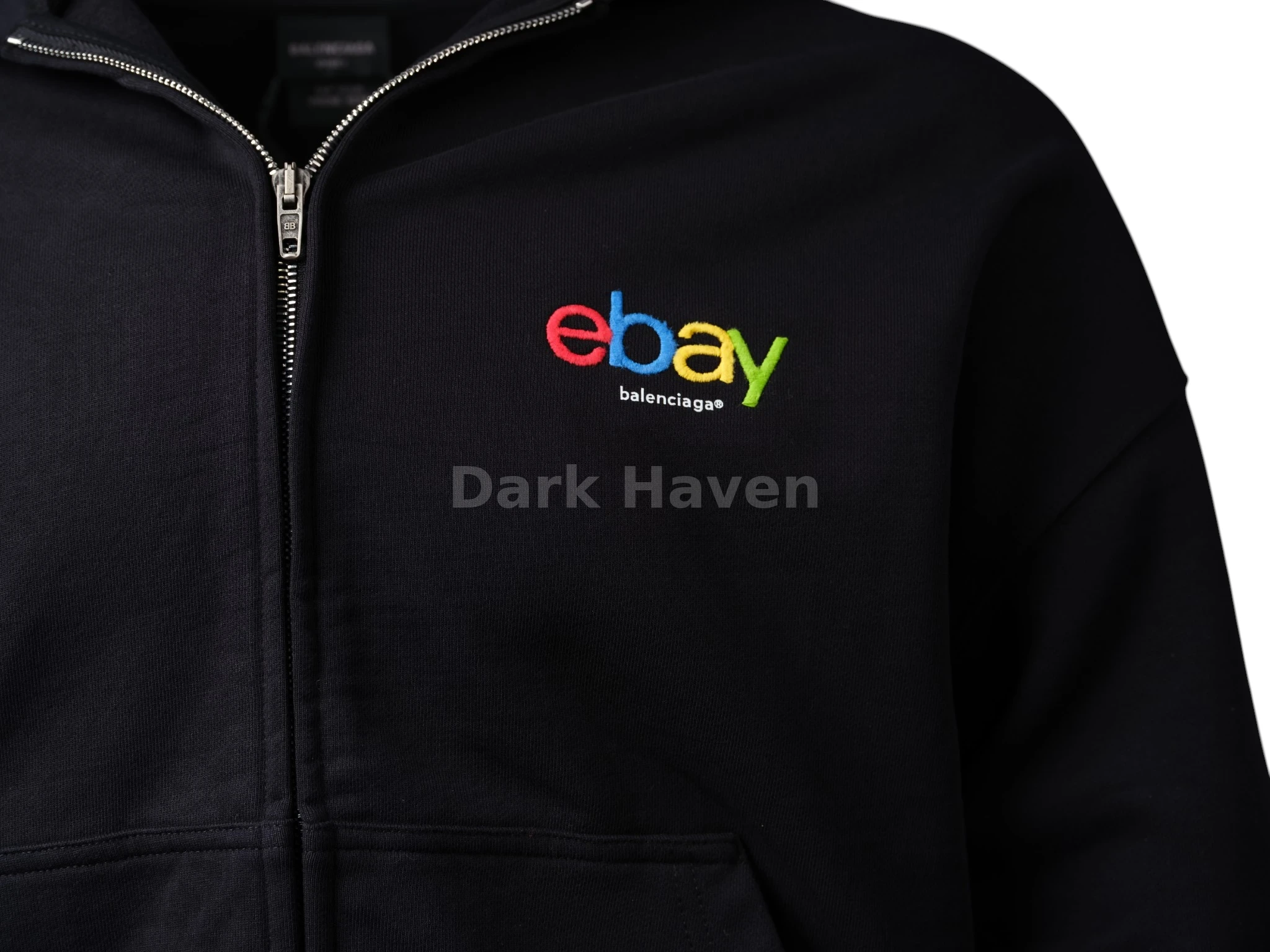 Ebay Washed Terry Zip Up Hoodie
