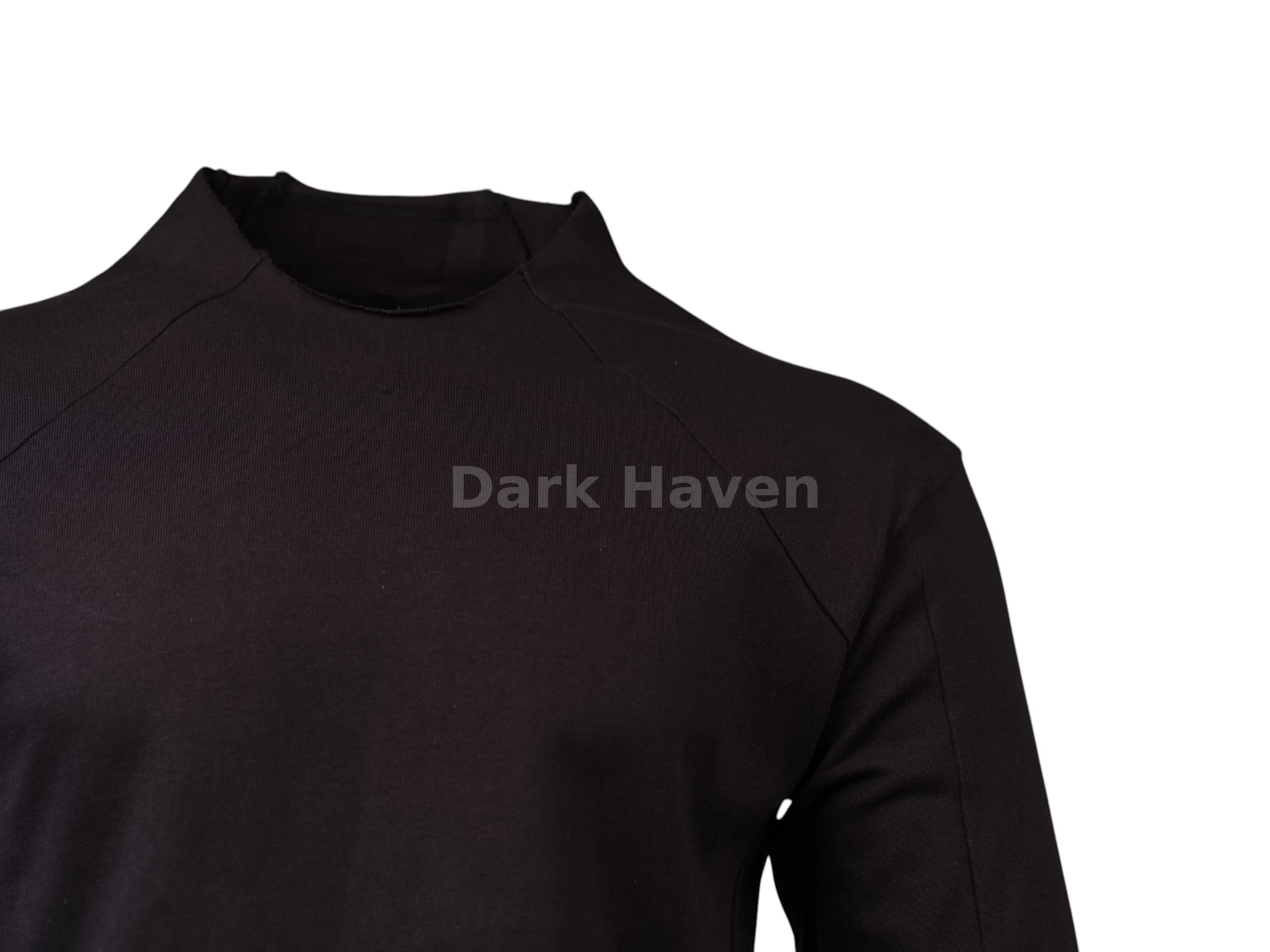 Long Sleeve Mock Neck Top Black