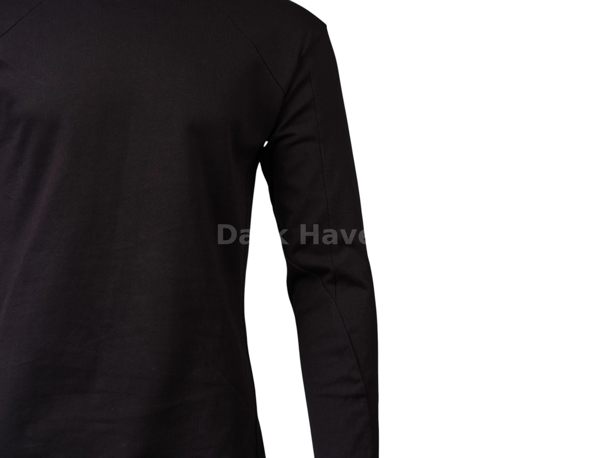 Long Sleeve Mock Neck Top Black