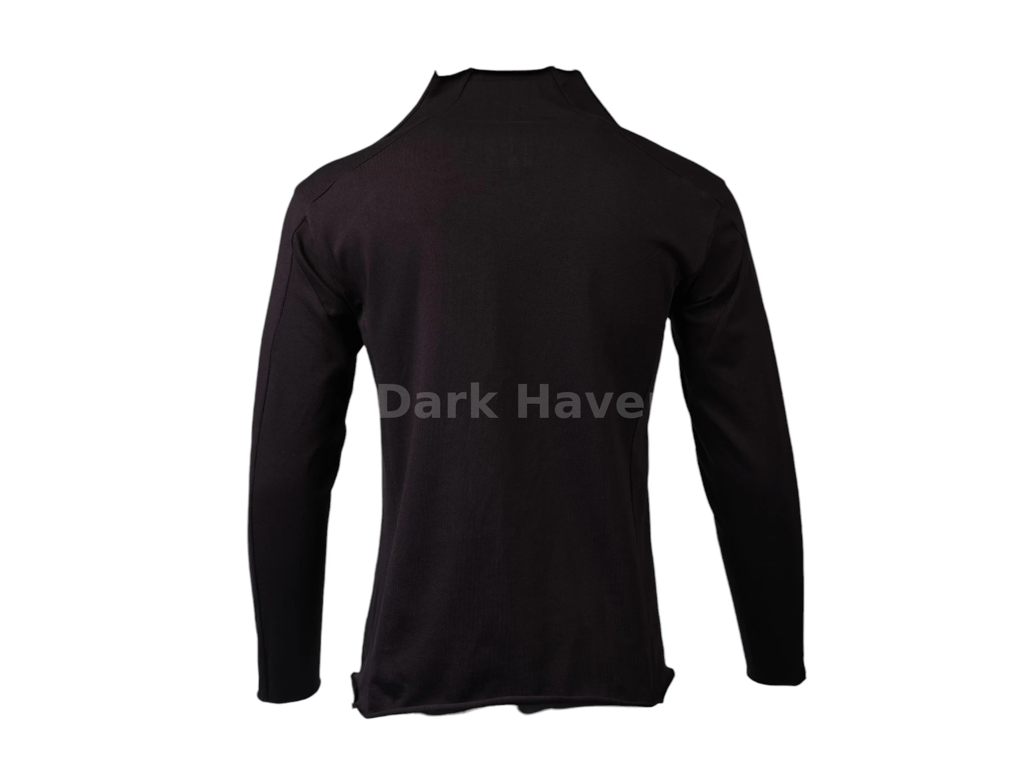 Long Sleeve Mock Neck Top Black